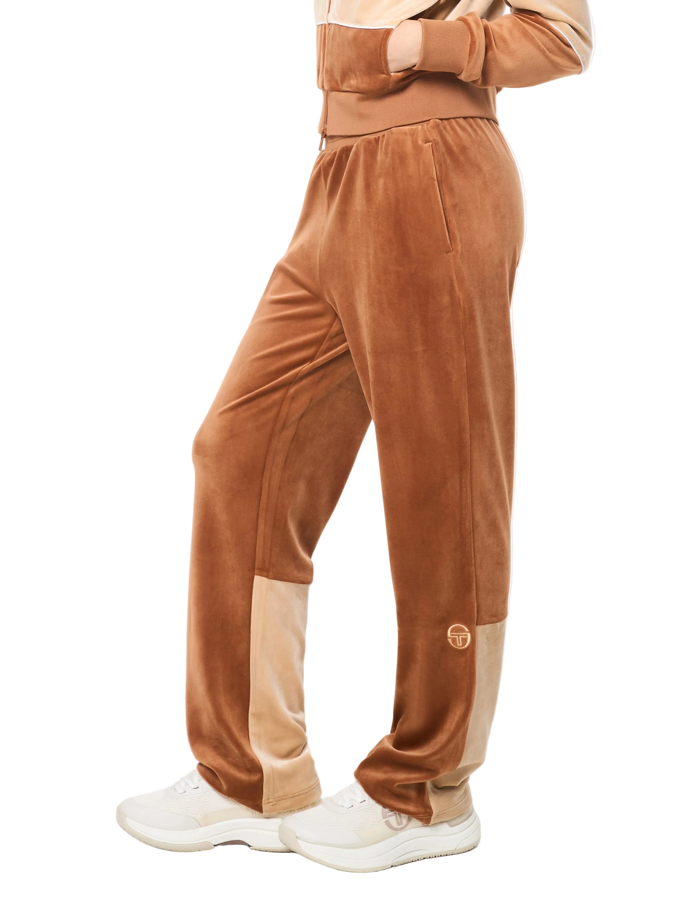 Lina Velour Track Pant- Candied Ginger
