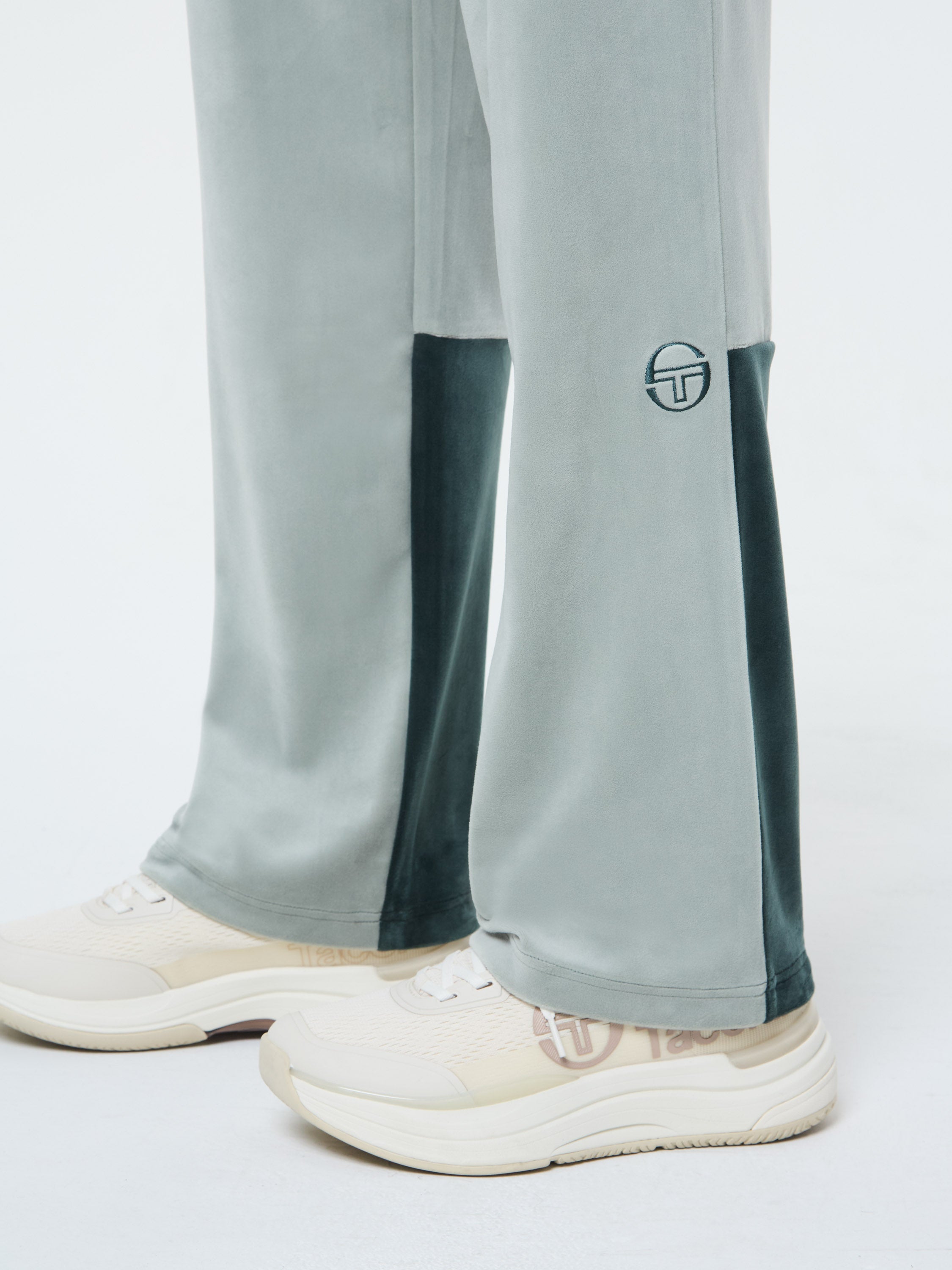 Lina Velour Track Pant- Green Gables