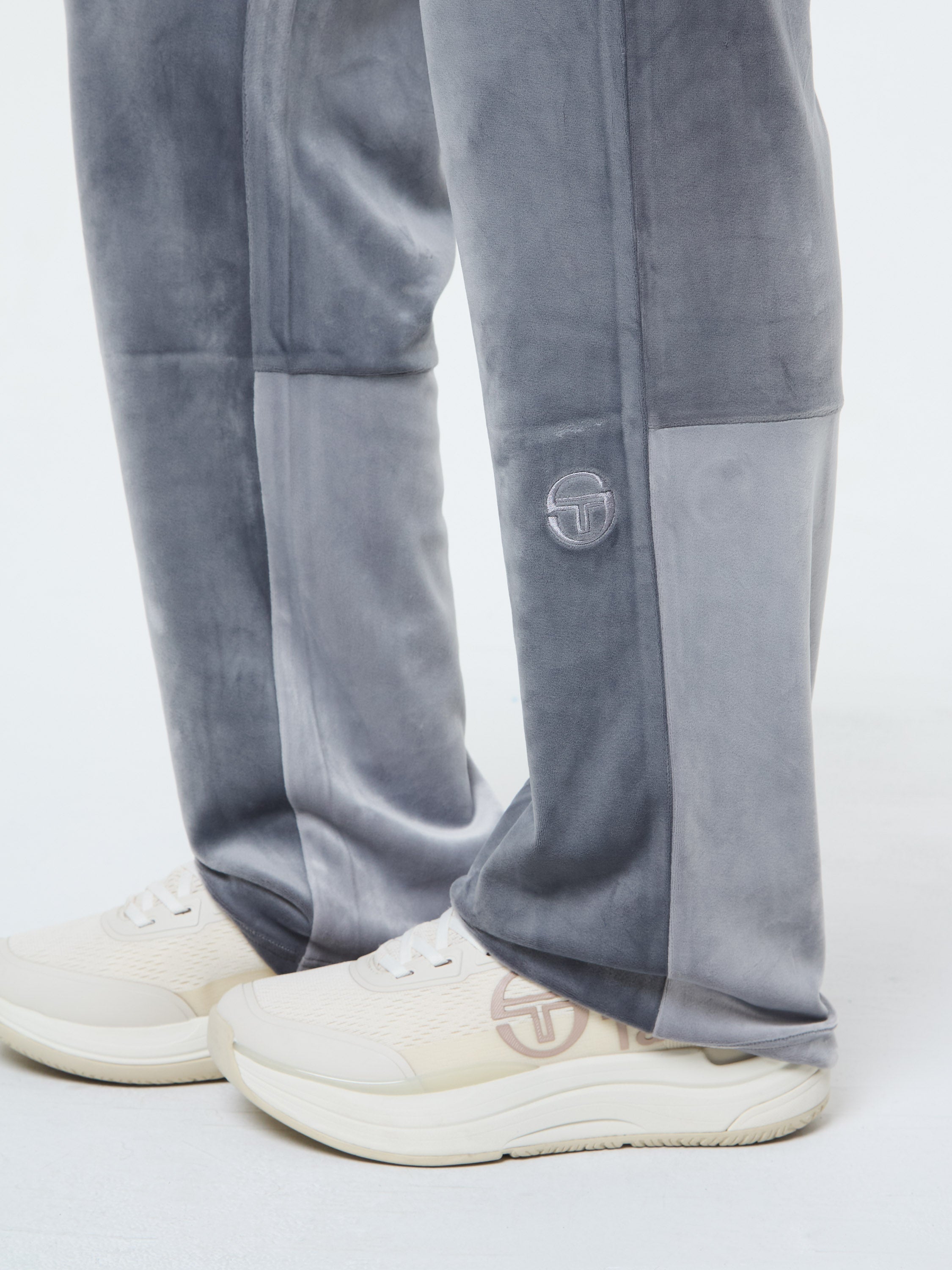 Lina Velour Track Pant- Quiet Shade