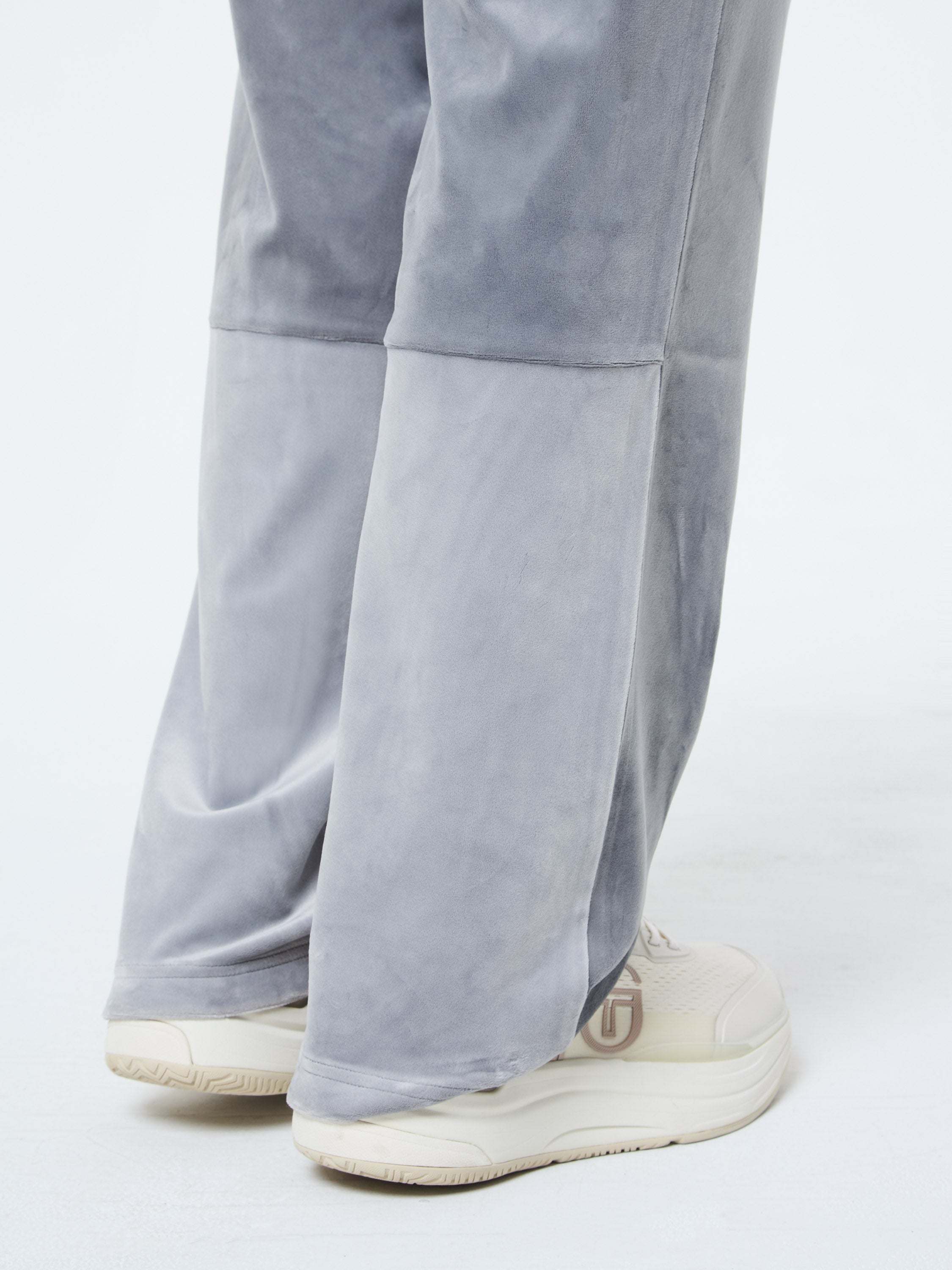 Lina Velour Track Pant- Quiet Shade