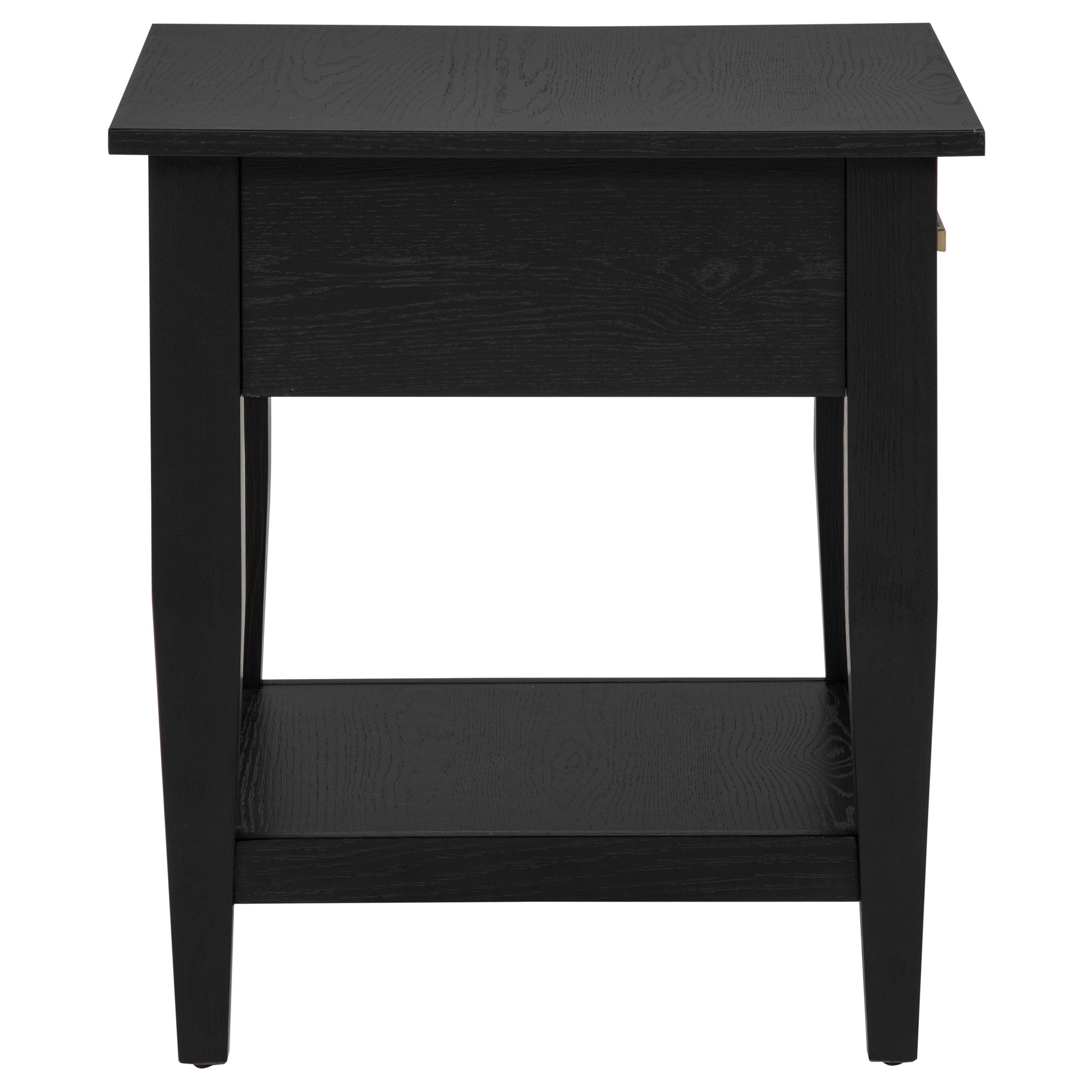 Lindenton 1-drawer Wood Occasional Side End Table Black