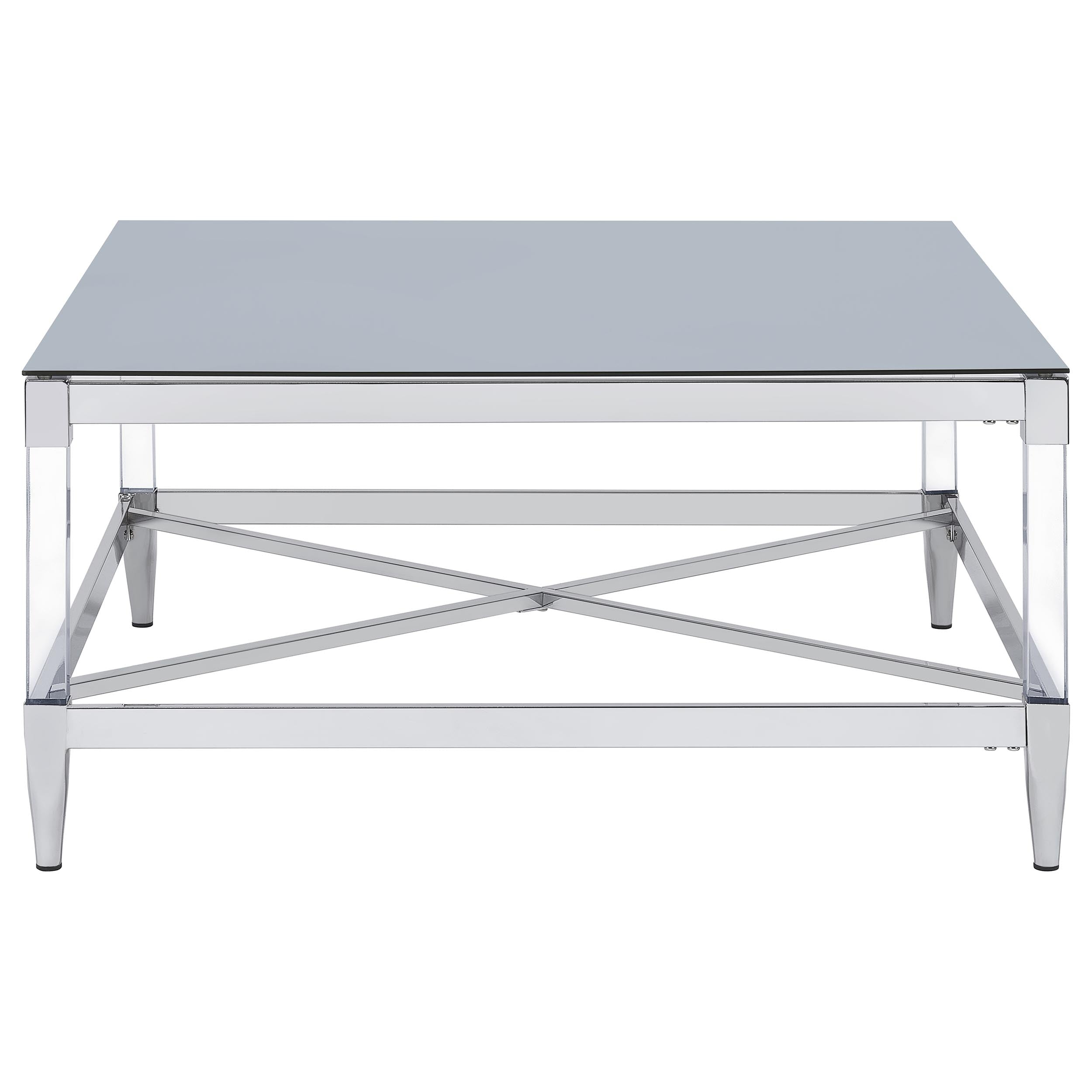 Lindley 3-piece Square Coffee and End Table Set Chrome