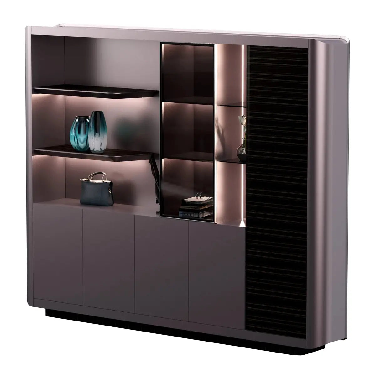 Linea ·  Office Shelves w/ Lighting & Storage