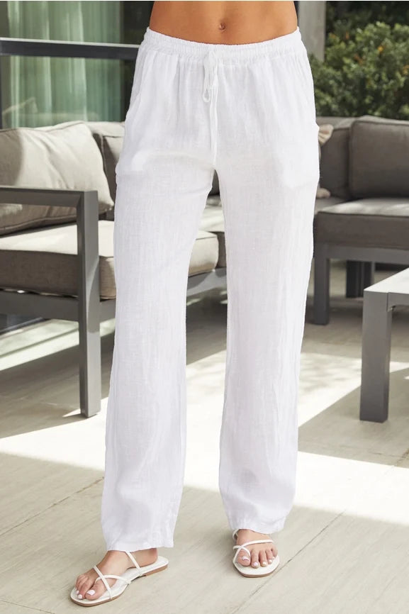 Linen Drawstring Pants