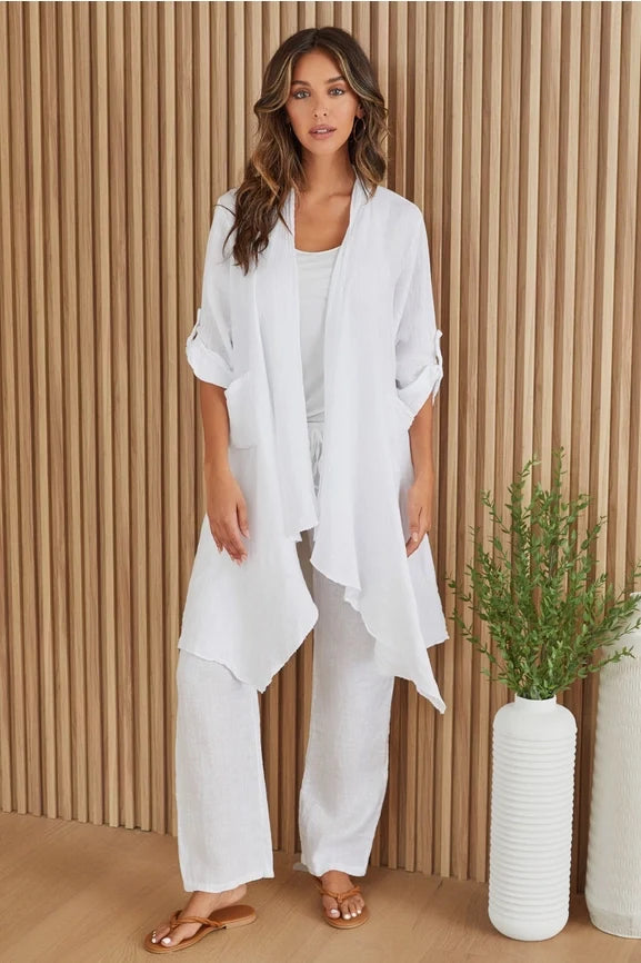 Linen Drawstring Pants