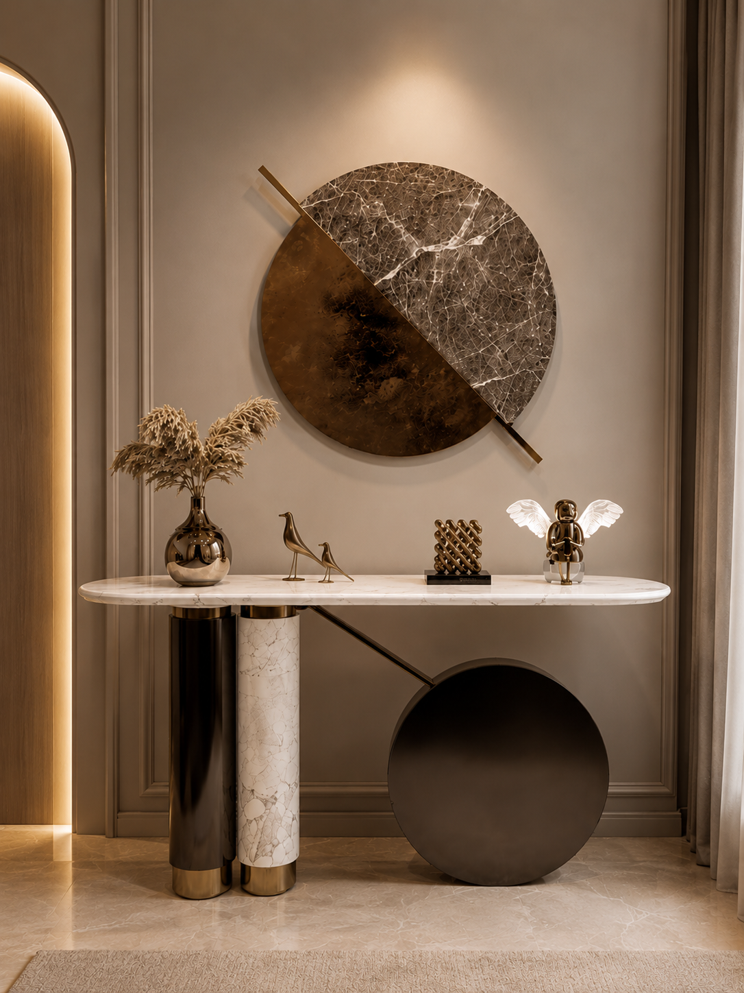 Luxe Marble Console Table