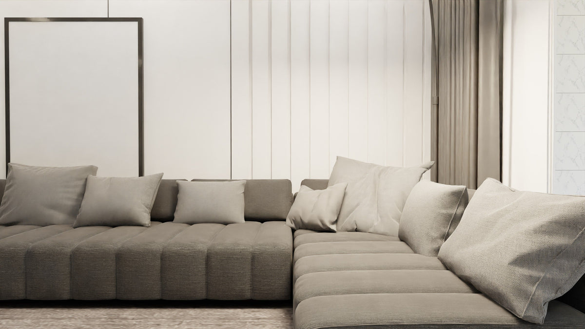 Luxe Modular Sectional Sofa with Ottoman