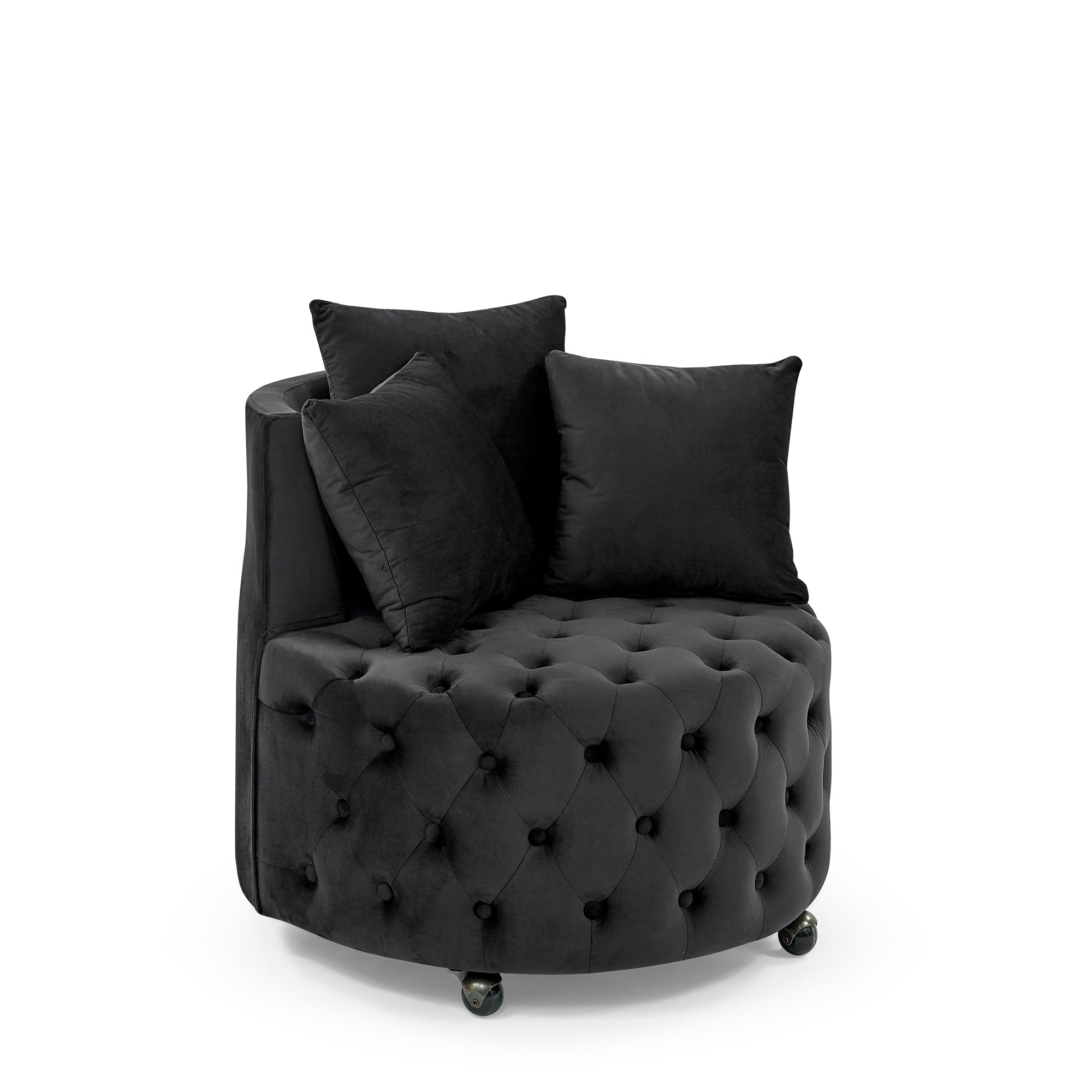 Luxe Velvet Swivel Accent Chair