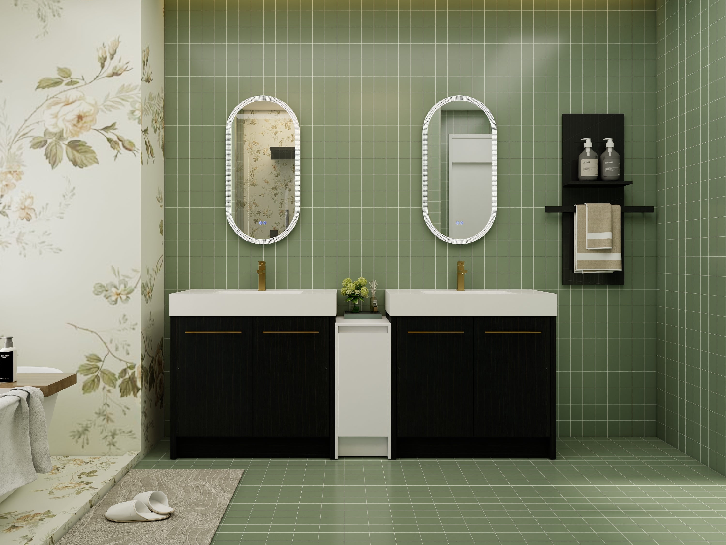 Luxury Bathroom Vanity Collection – Double Sink Cabinet in Modern Style