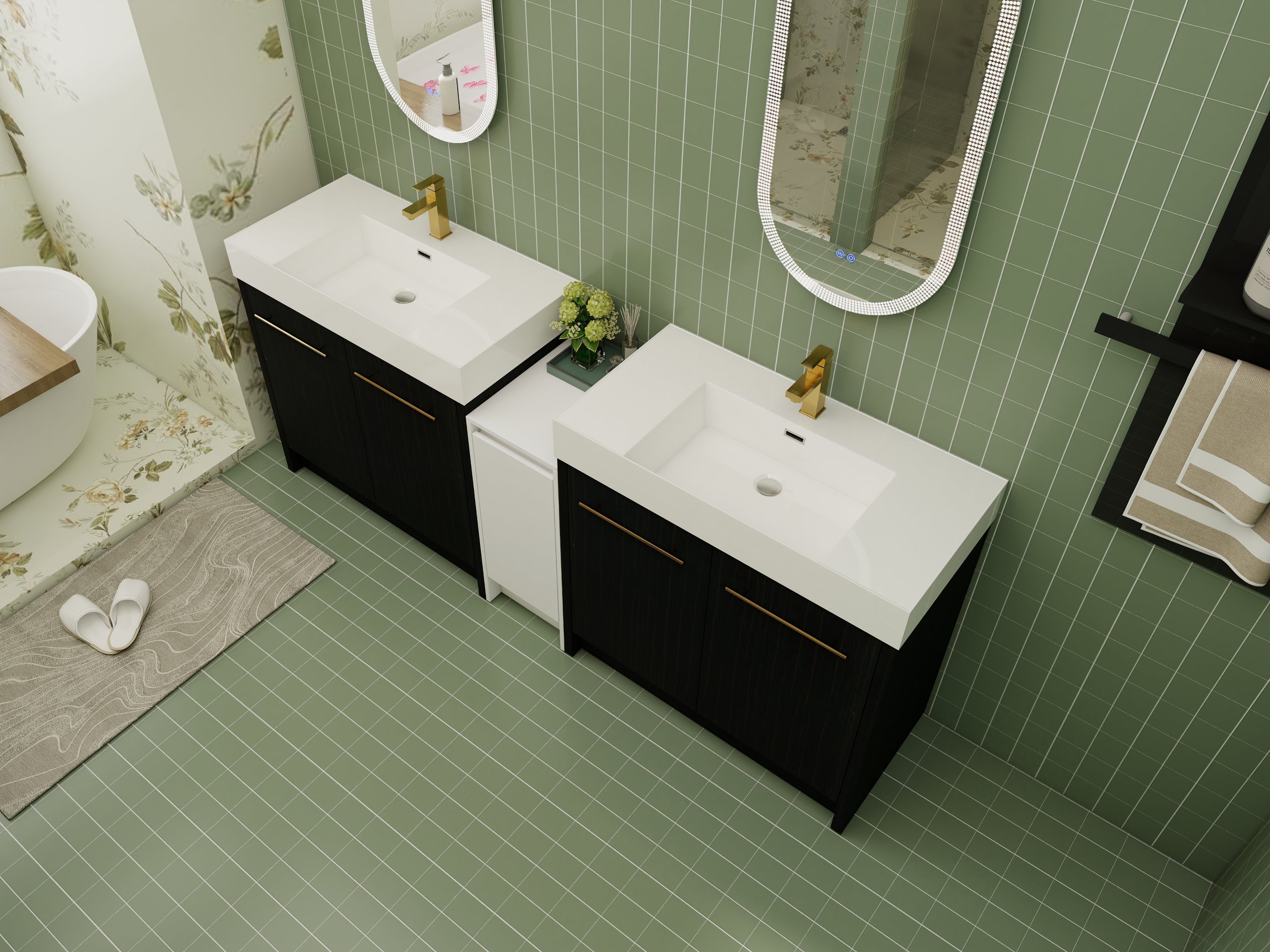 Luxury Bathroom Vanity Collection – Double Sink Cabinet in Modern Style