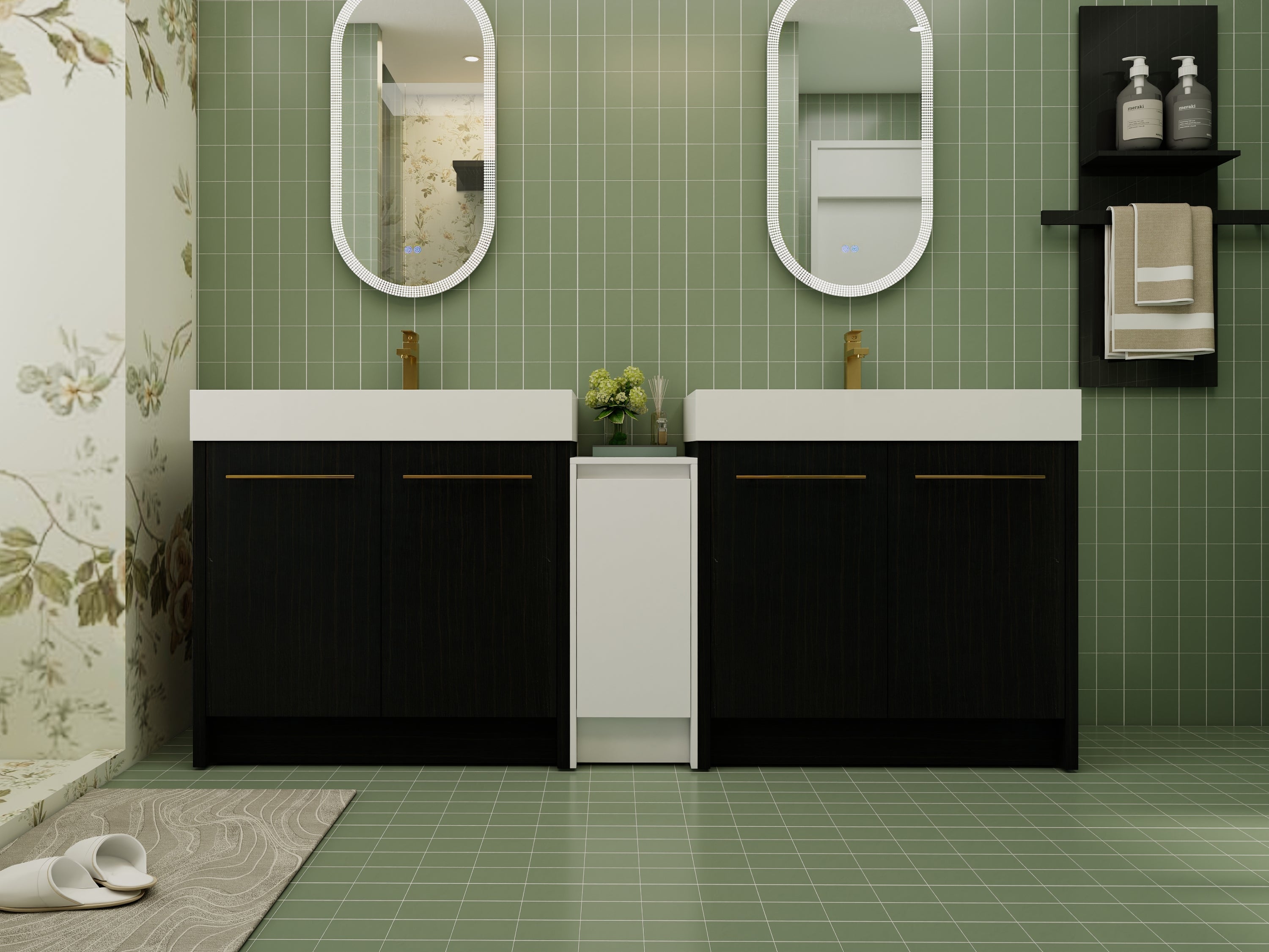 Luxury Bathroom Vanity Collection – Double Sink Cabinet in Modern Style