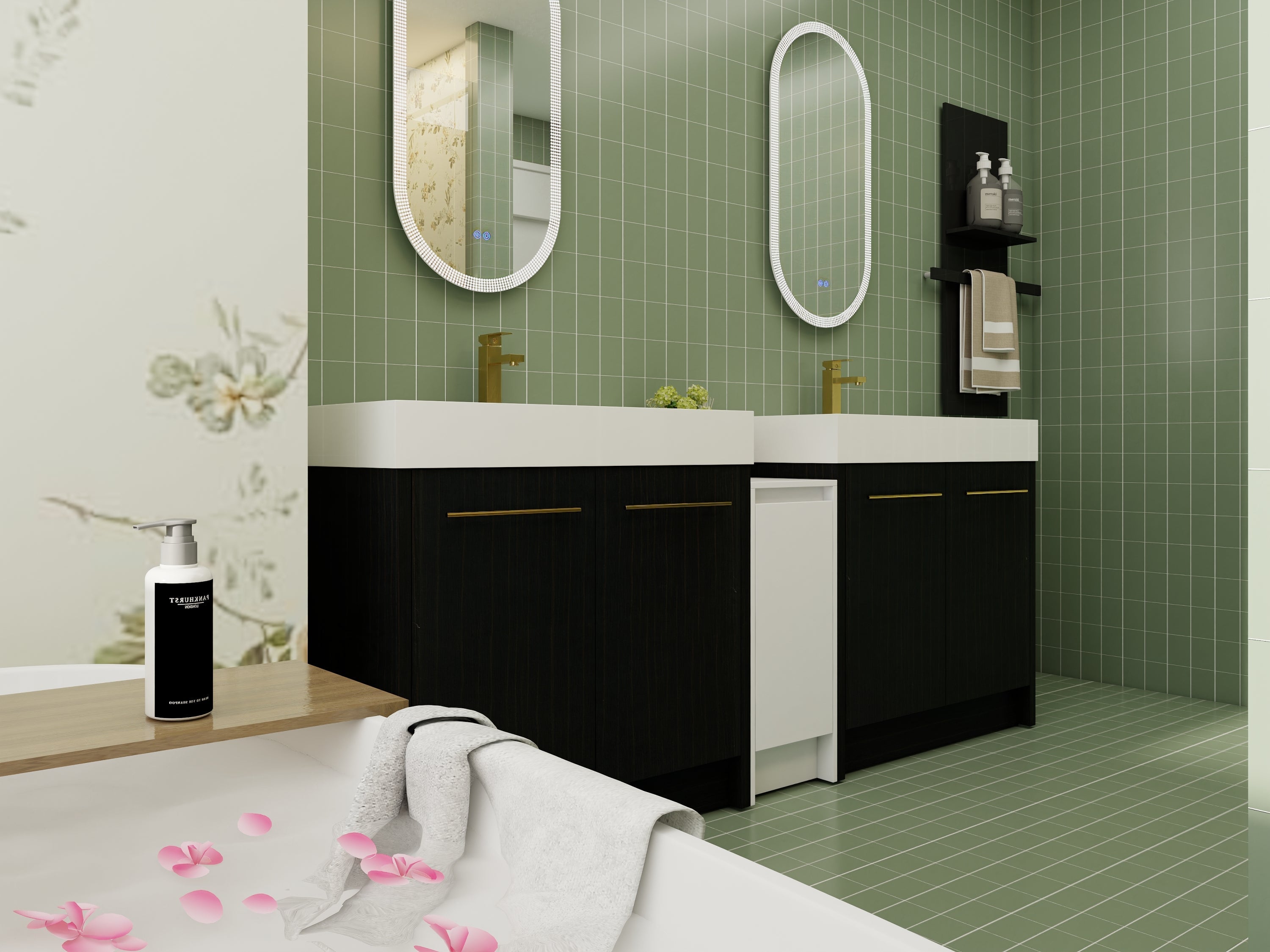 Luxury Bathroom Vanity Collection – Double Sink Cabinet in Modern Style