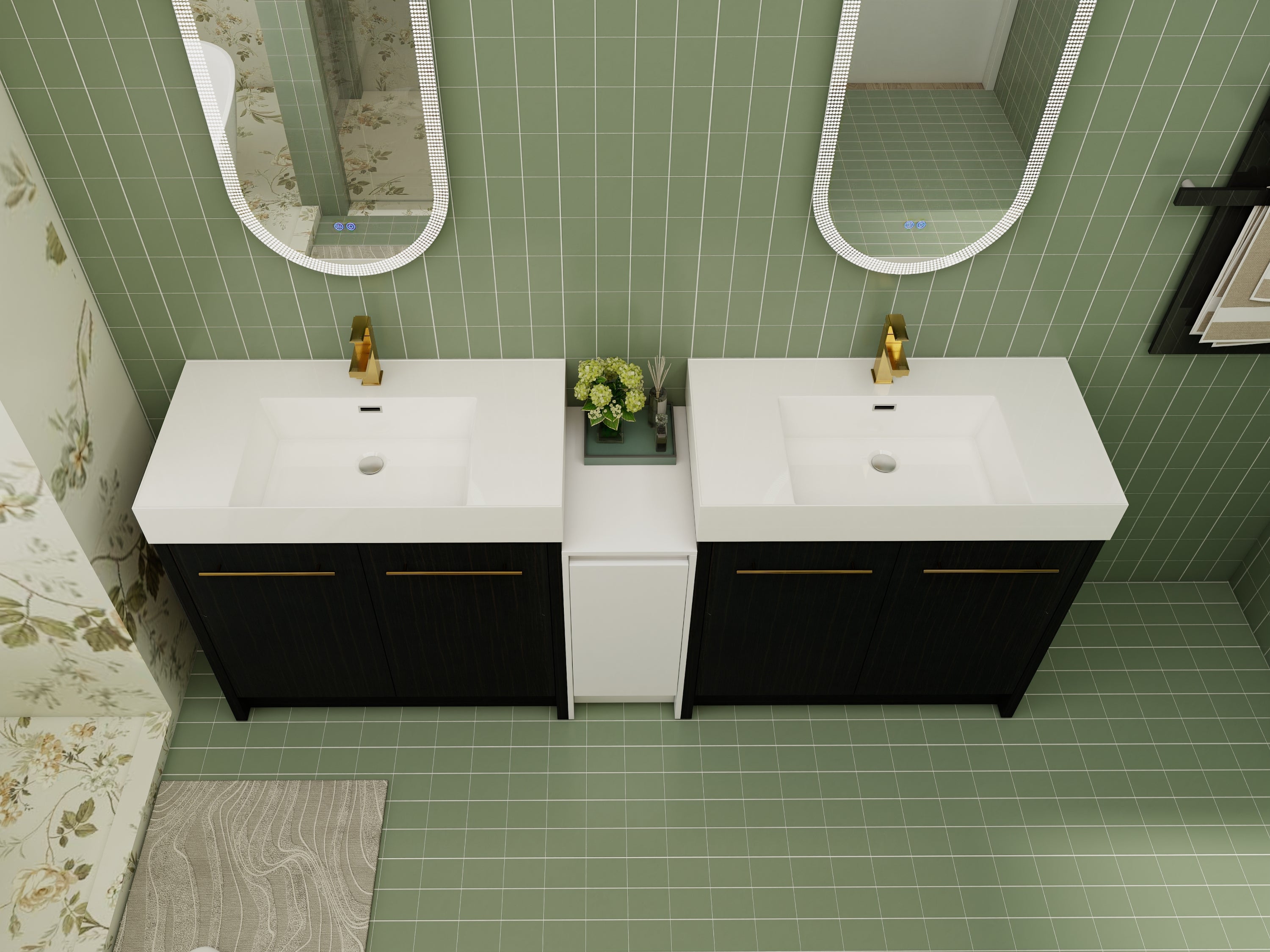 Luxury Bathroom Vanity Collection – Double Sink Cabinet in Modern Style