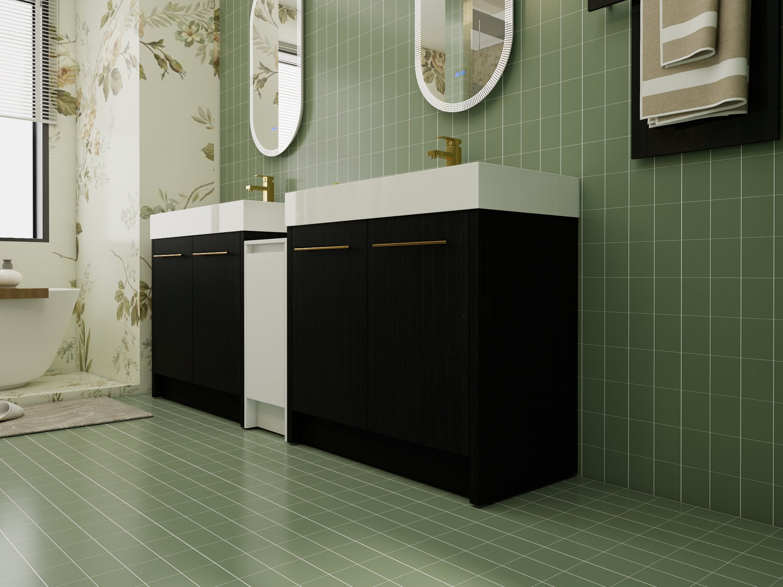 Luxury Bathroom Vanity Collection – Double Sink Cabinet in Modern Style