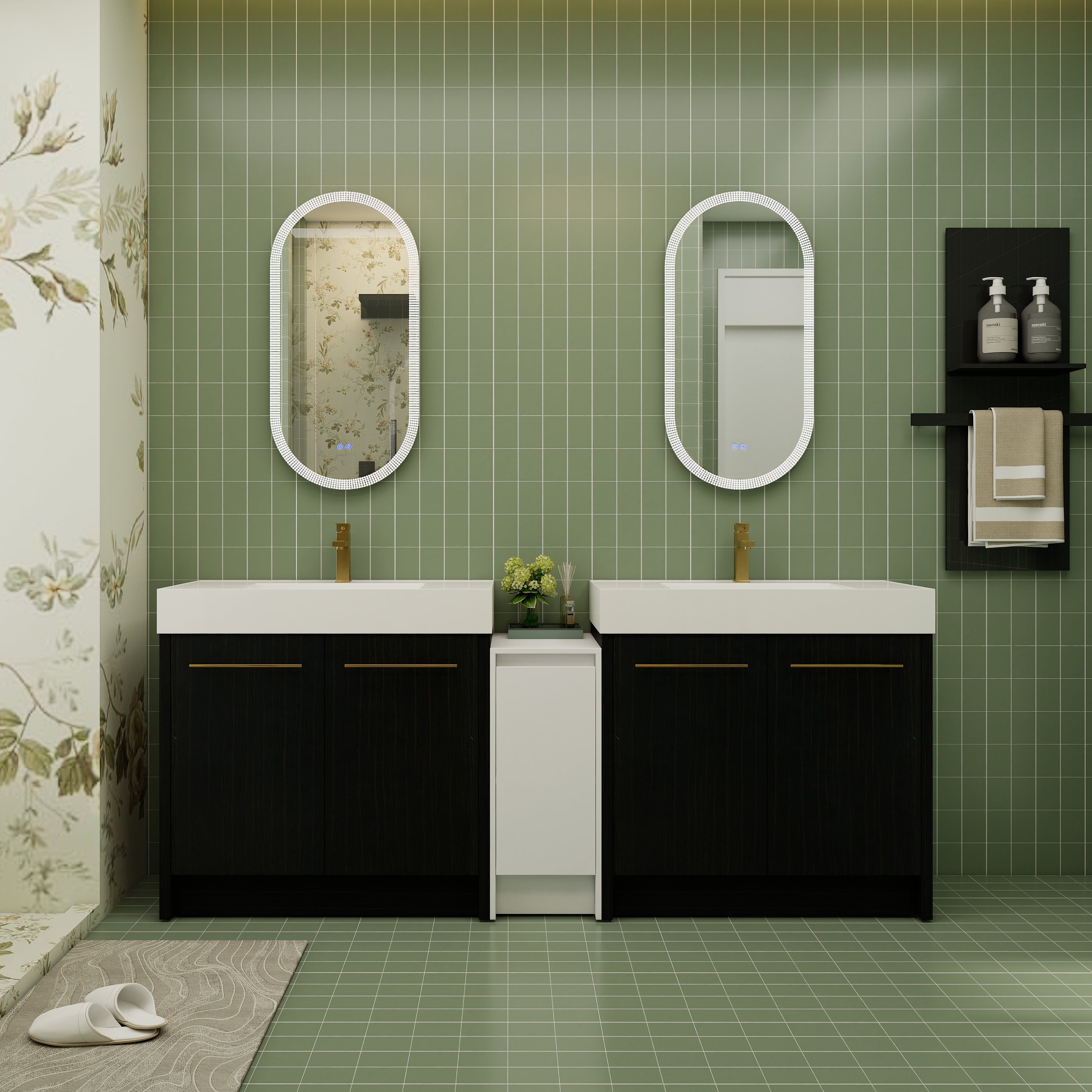 Luxury Bathroom Vanity Collection – Double Sink Cabinet in Modern Style