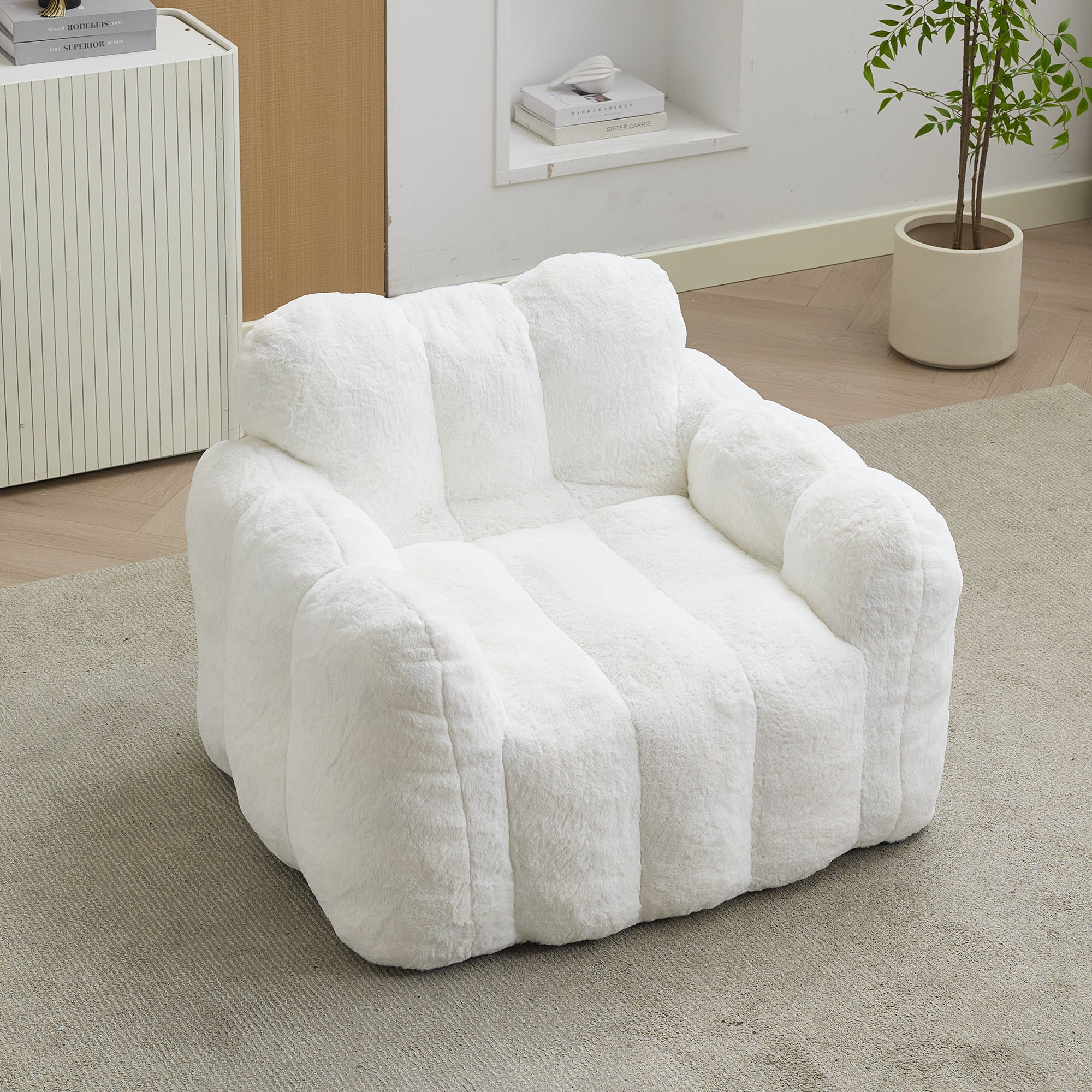 Luxury Faux Fur Bean Bag Sofa Chair