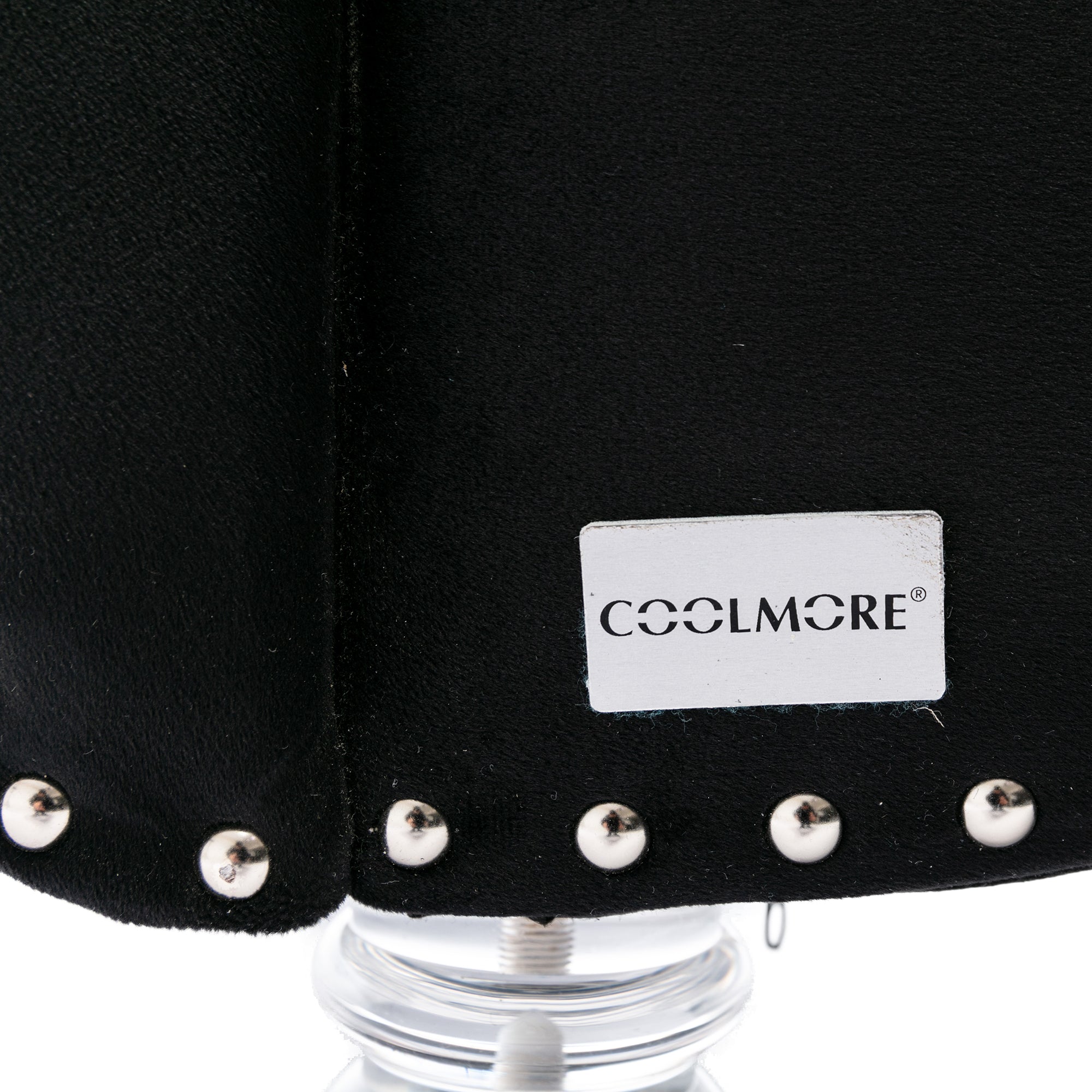 Luxury Tufted Black Velvet Lounge Chair Matching Accent Pillow