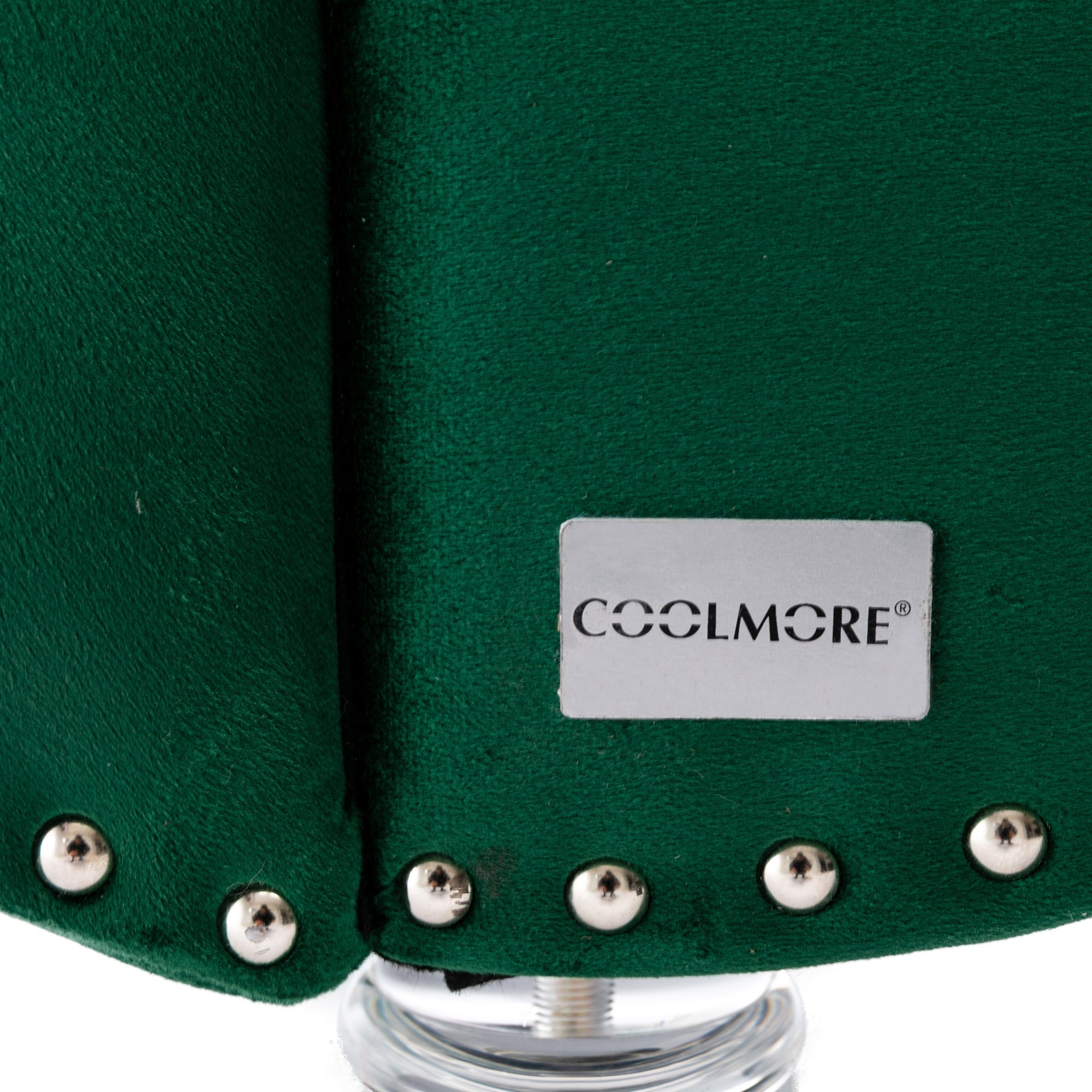 Luxury Tufted Emerald Velvet Lounge Chair Matching Accent Pillow