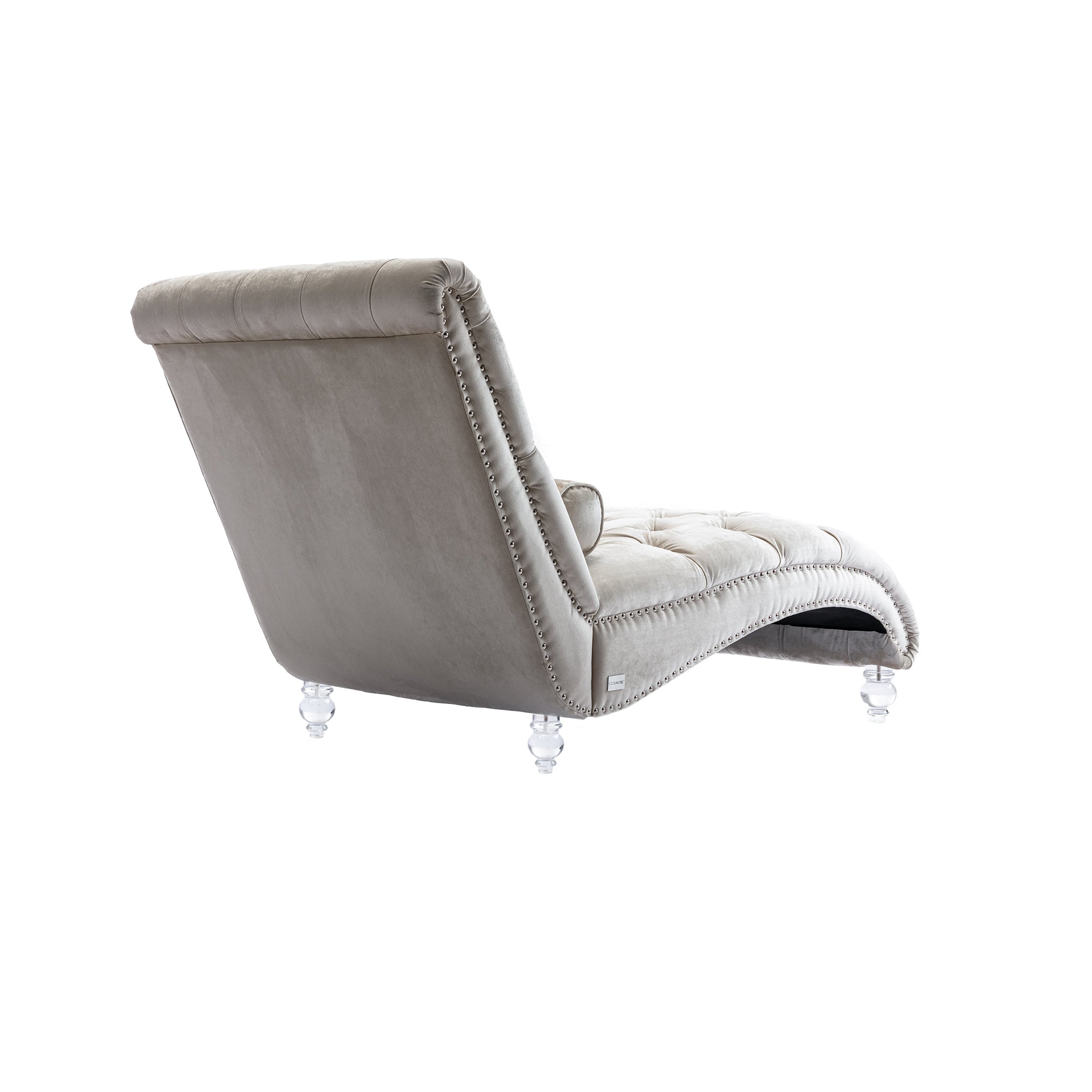 Luxury Tufted Velvet Daybed with Matching Accent Pillow