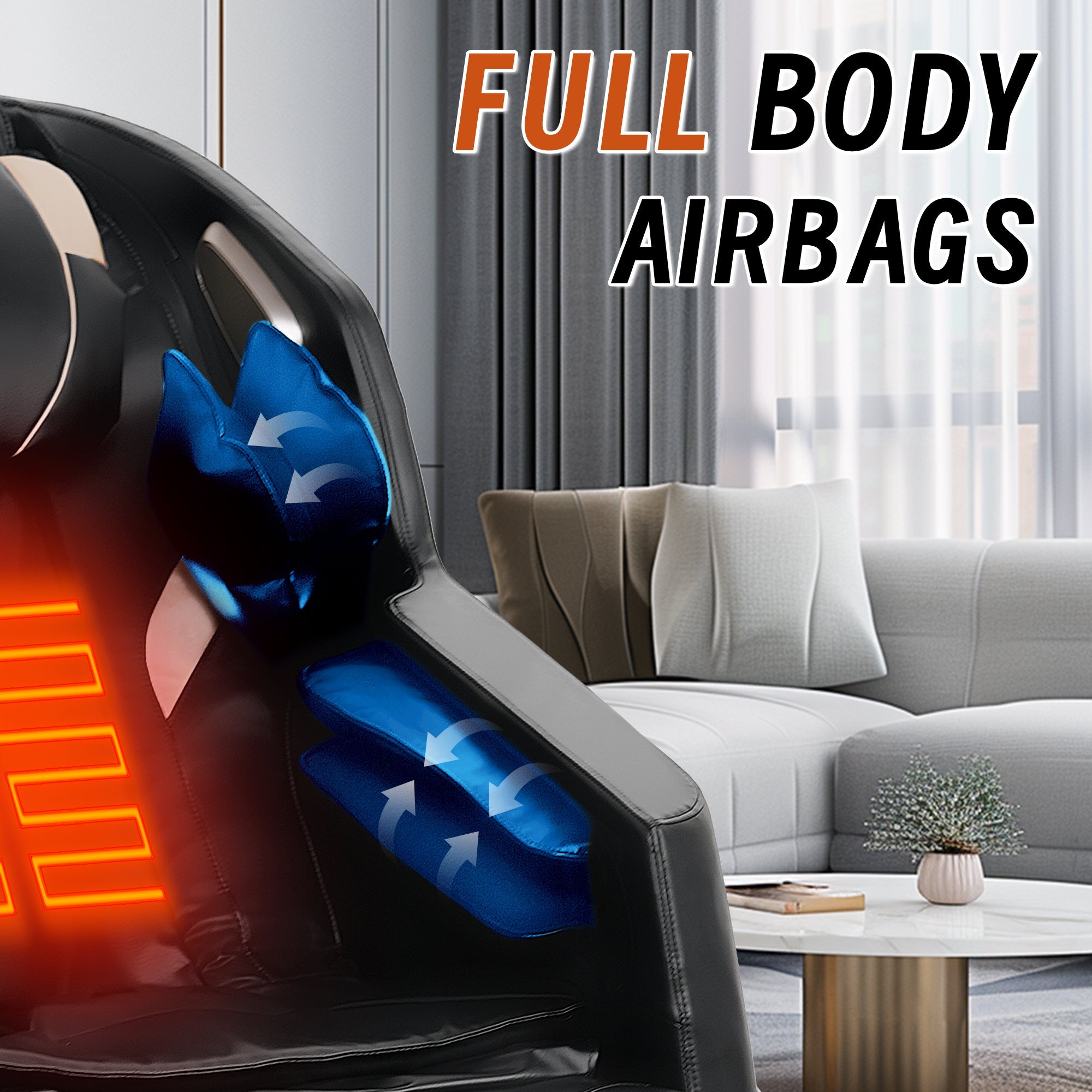 Luxury Zero Gravity Massage Chair with Bluetooth Connectivity & Full-Body Air Massage