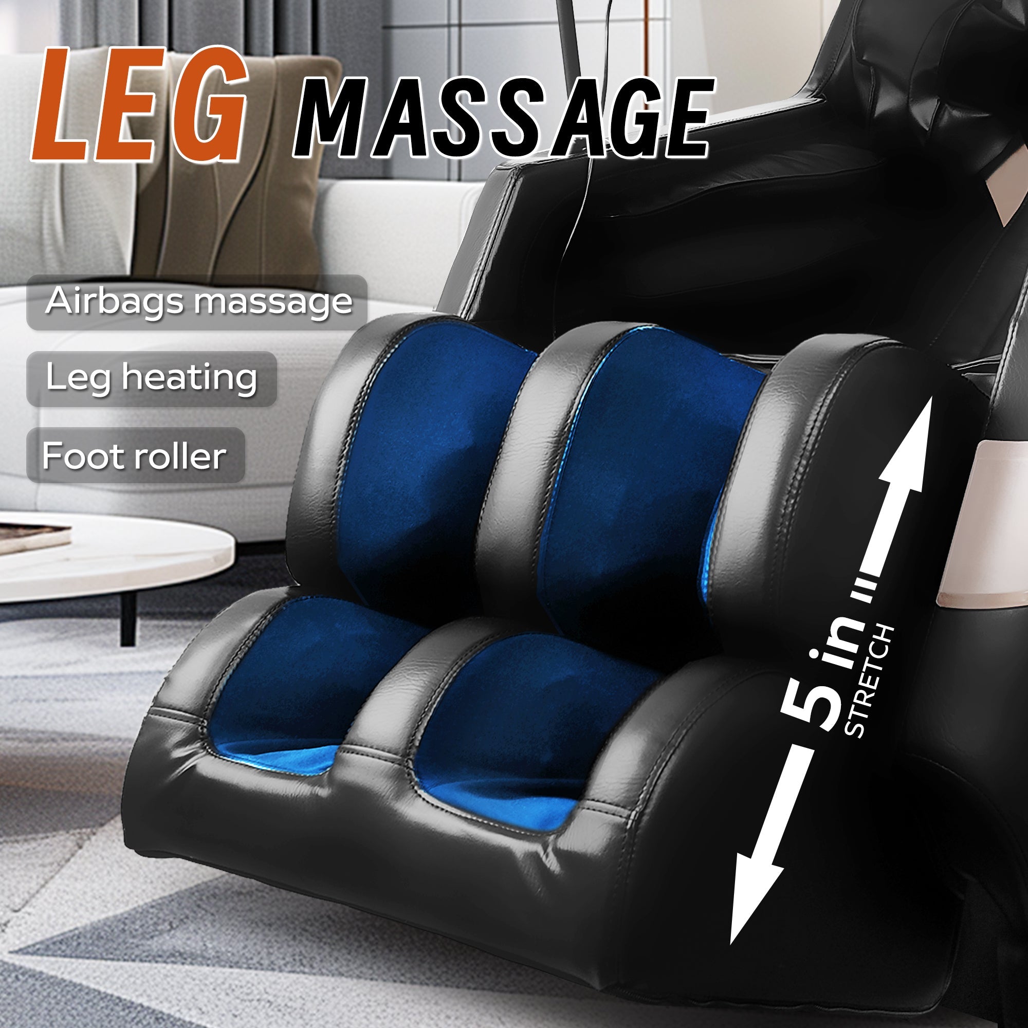 Luxury Zero Gravity Massage Chair with Bluetooth Connectivity & Full-Body Air Massage