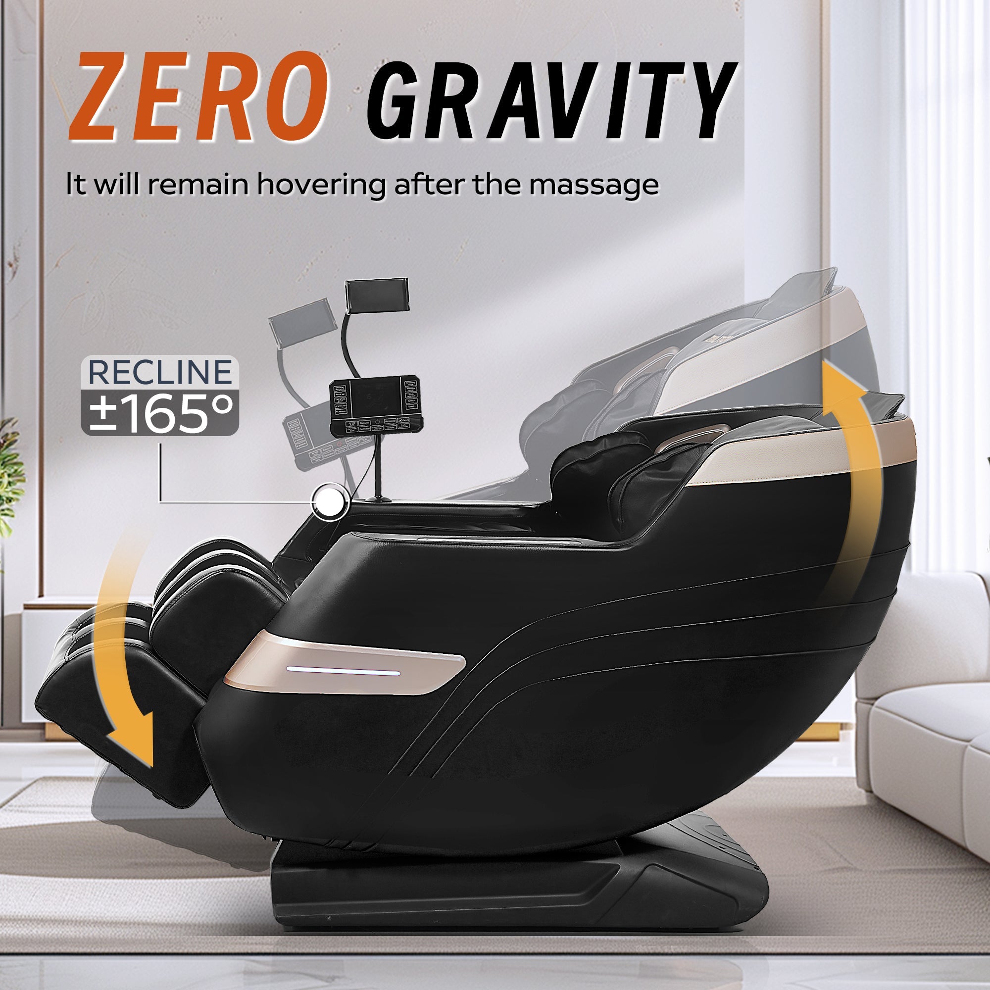 Luxury Zero Gravity Massage Chair with Bluetooth Connectivity & Full-Body Air Massage