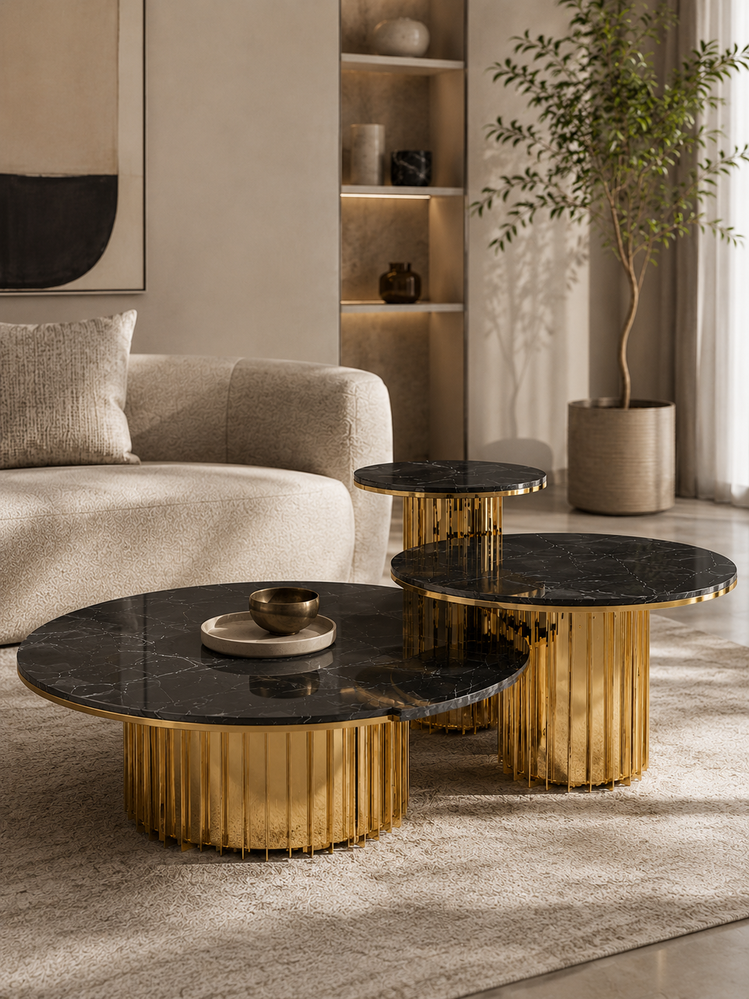 Marbella Gold Luxe Coffee Table