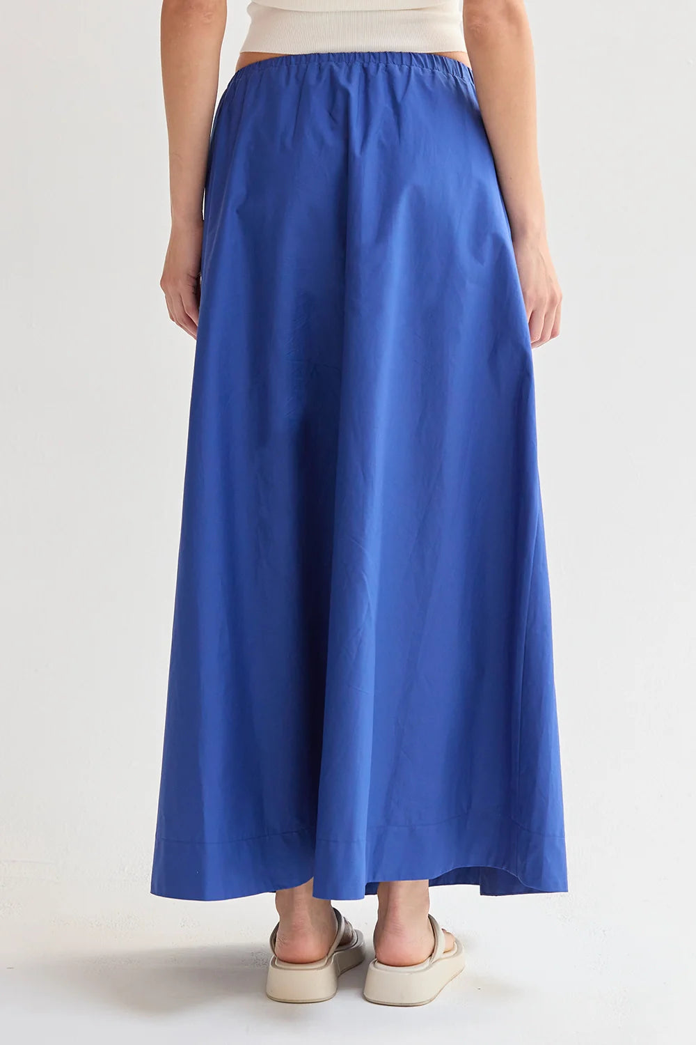 Margo Gathered Poplin Maxi Skirt