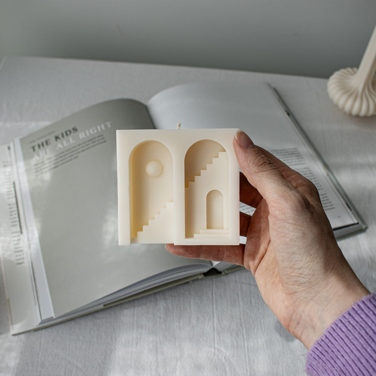 Mediterranean Archway Candle, Unique Home Decor, Soy Candle