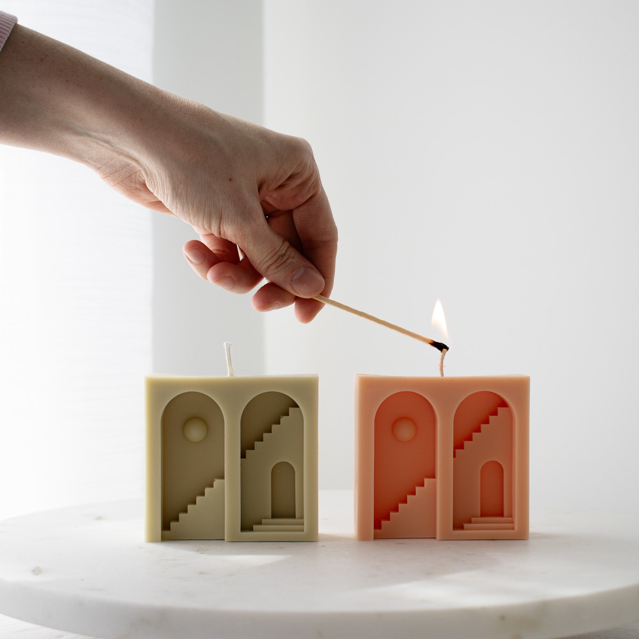 Mediterranean Archway Candle, Unique Home Decor, Soy Candle