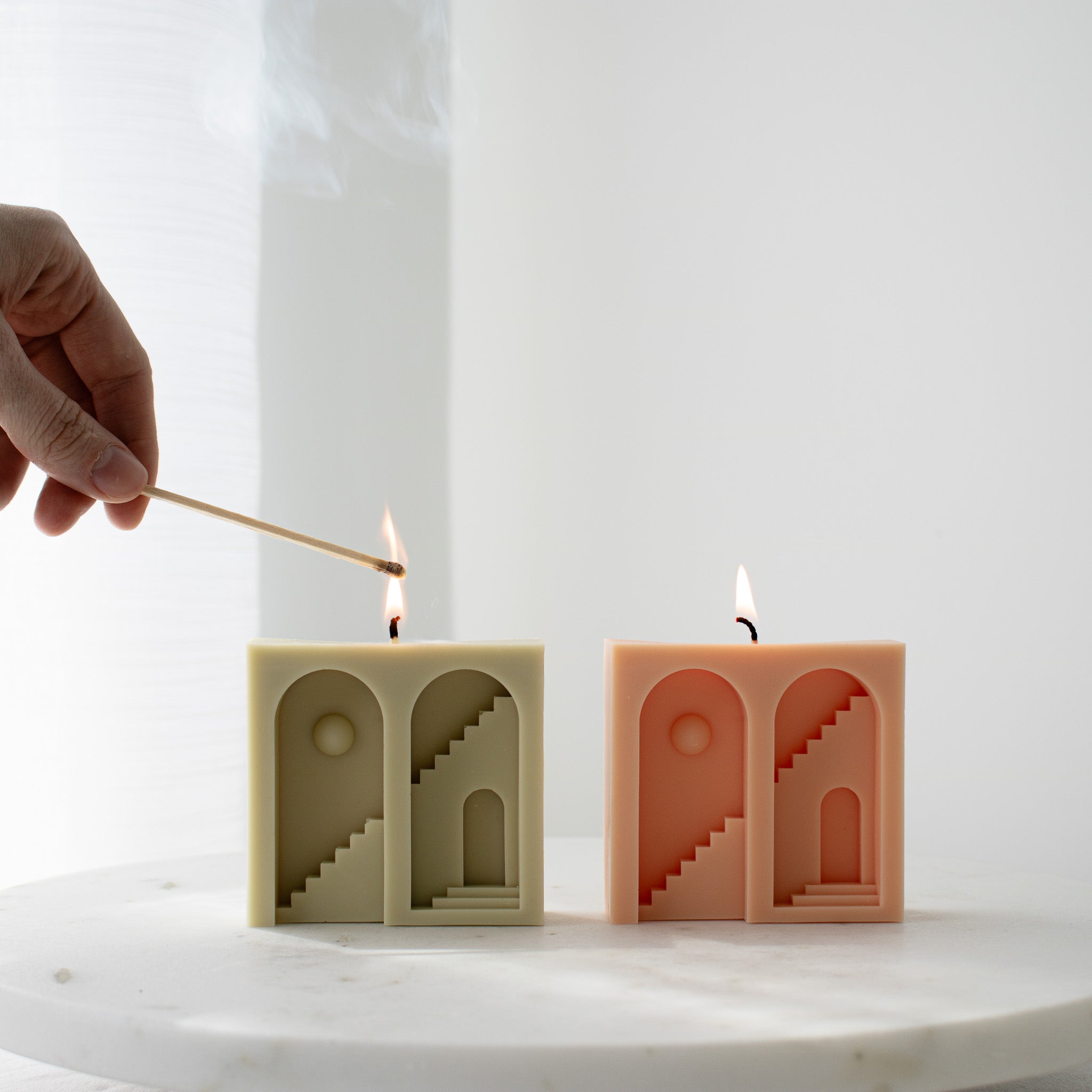 Mediterranean Archway Candle, Unique Home Decor, Soy Candle