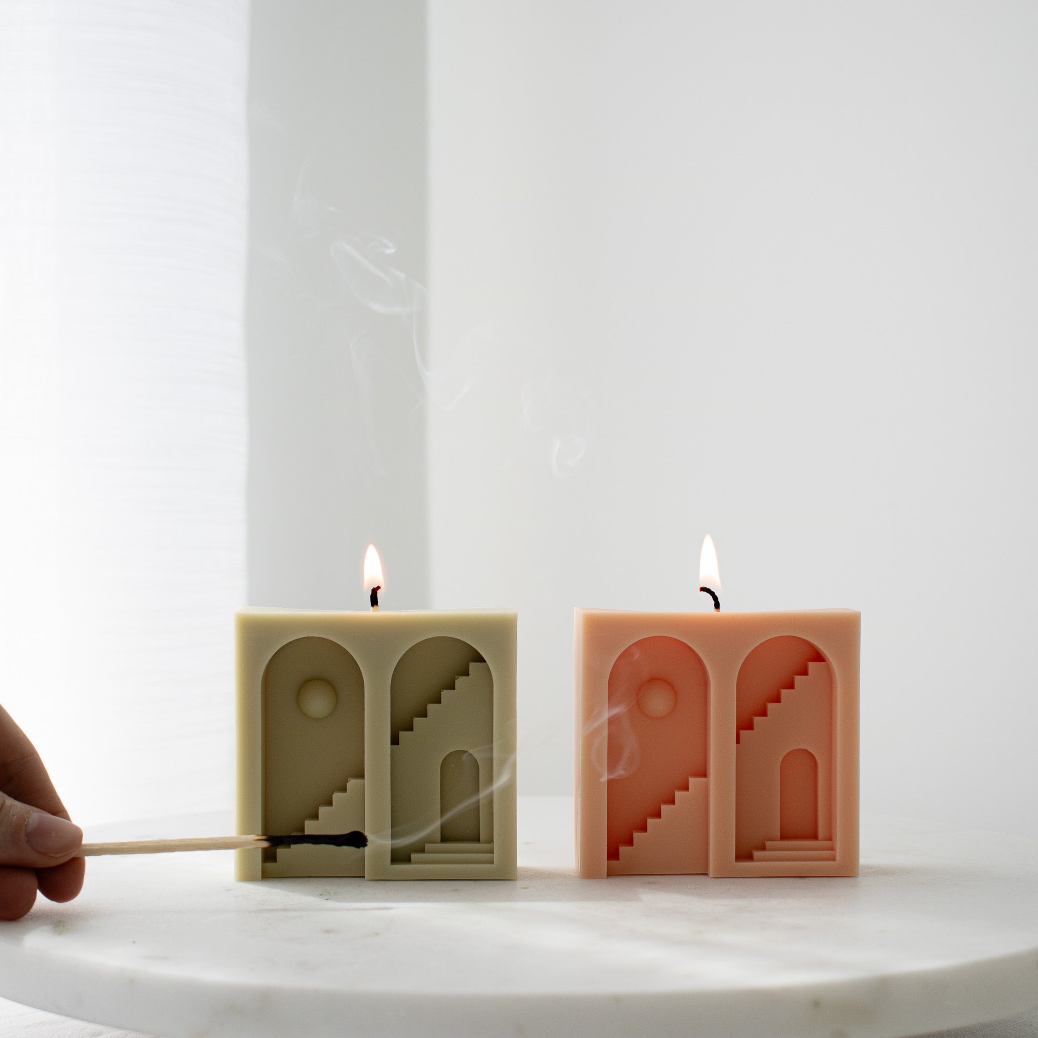 Mediterranean Archway Candle, Unique Home Decor, Soy Candle