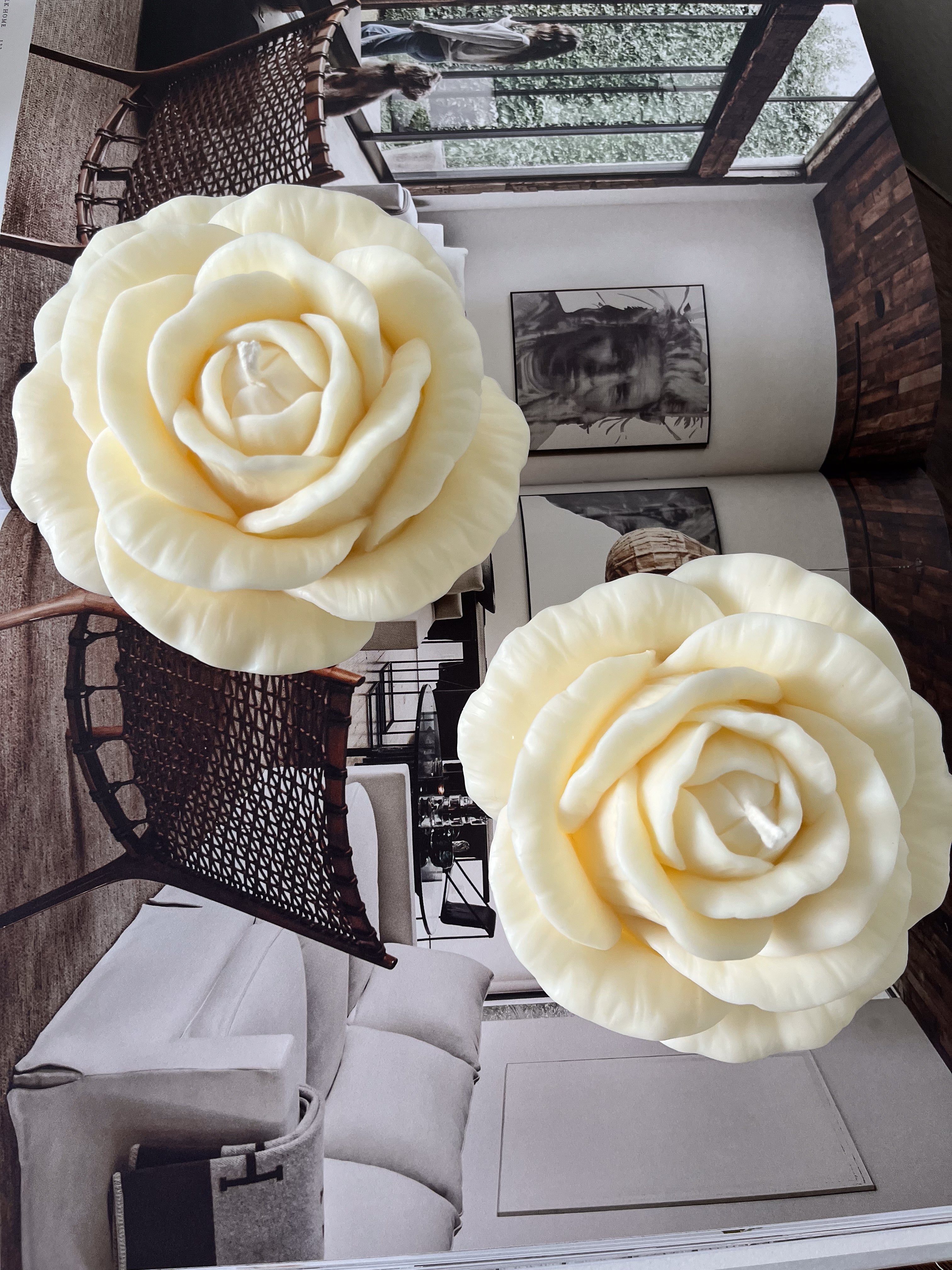 Medium Rose Candle