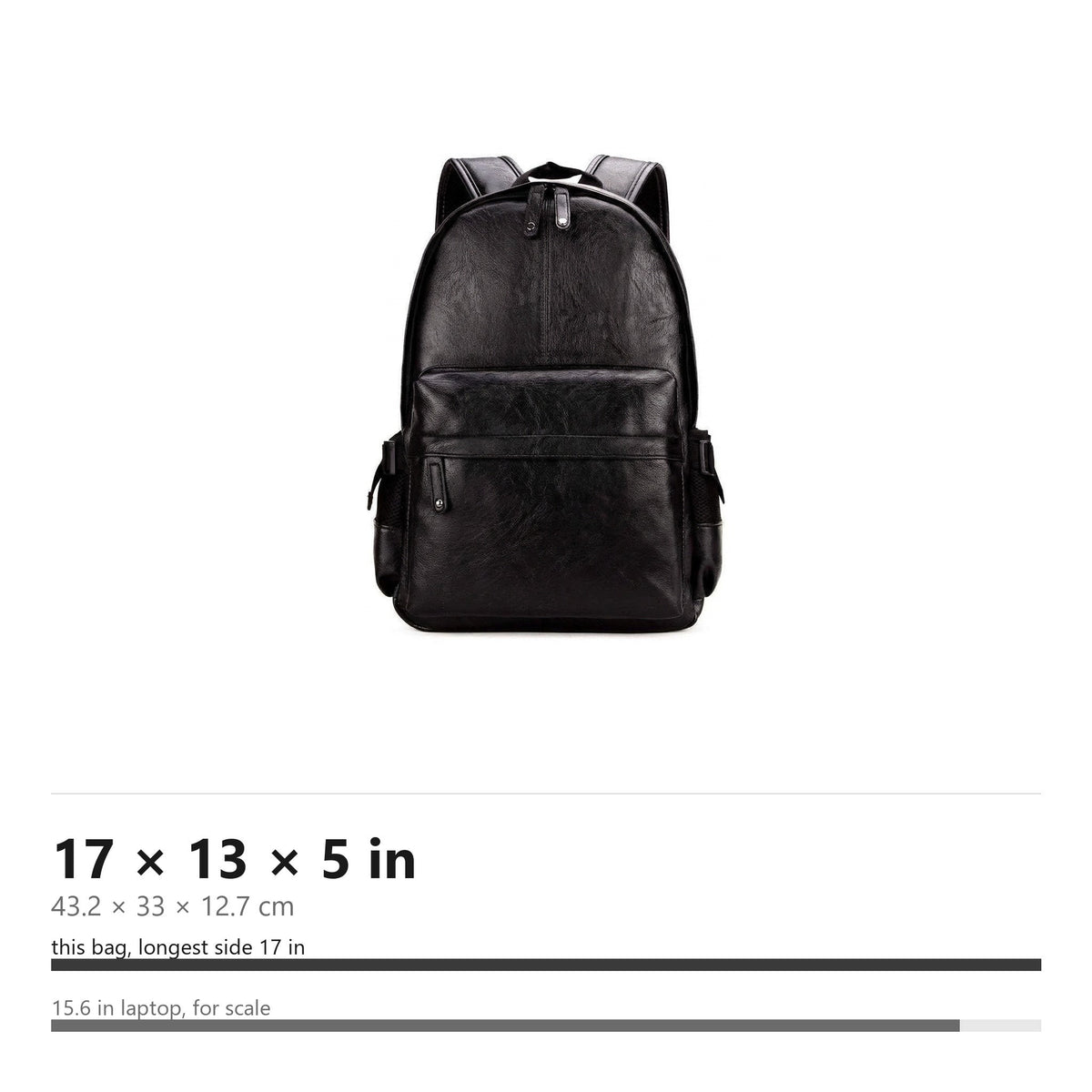 Men's Vegan Leather Backpack – Modern Work Carry