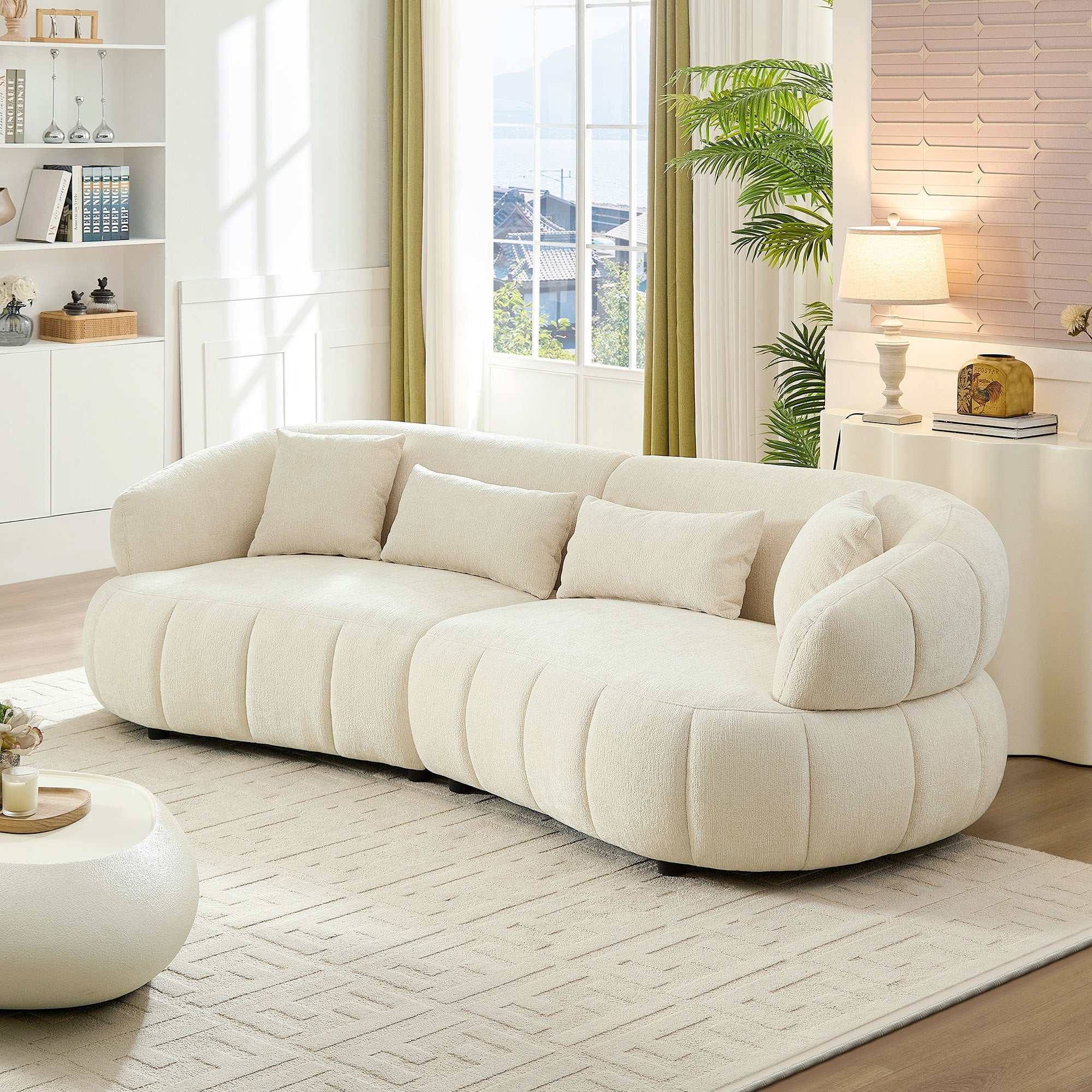 Modern Curved Modular Sofa