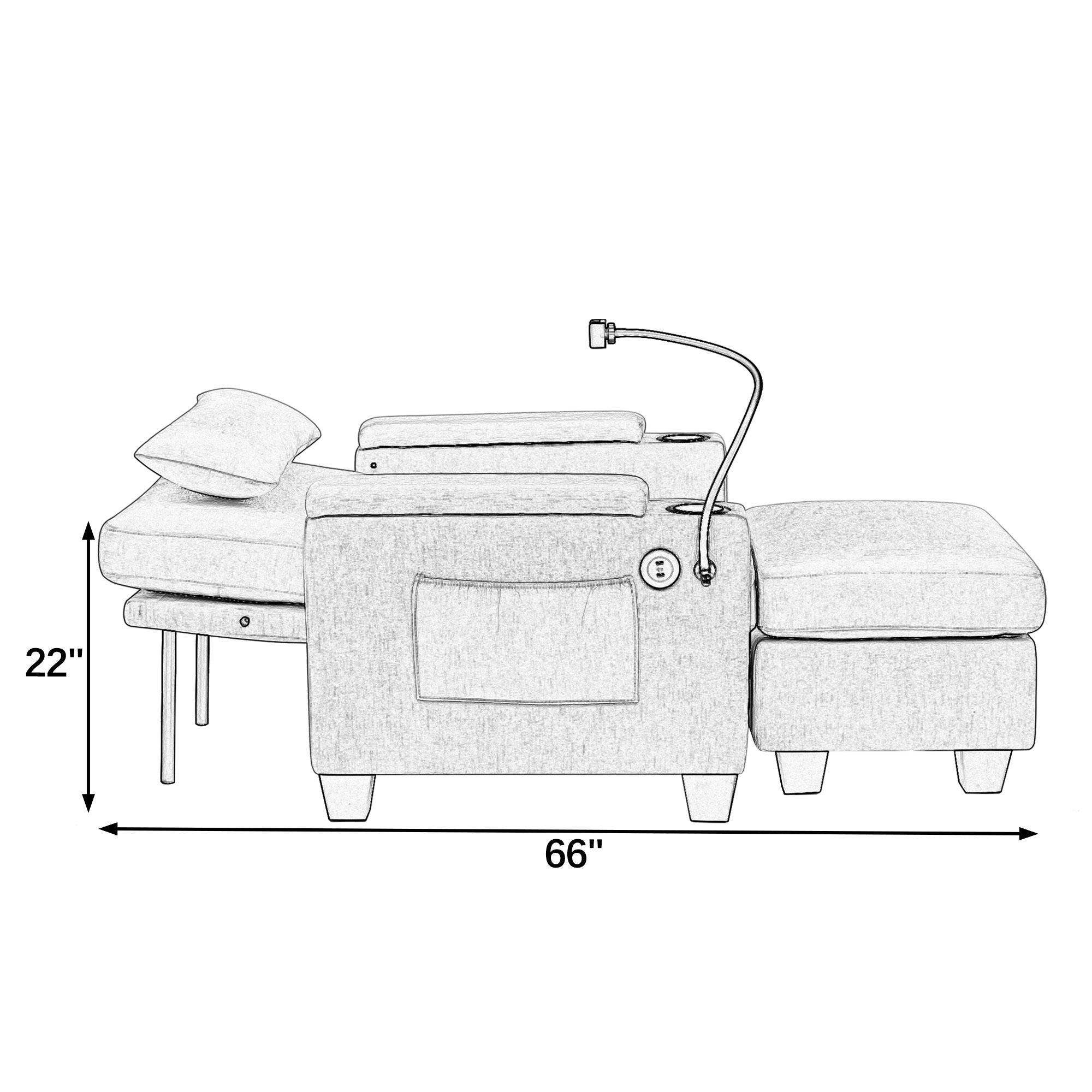 Modern Recliner Sofa Seat