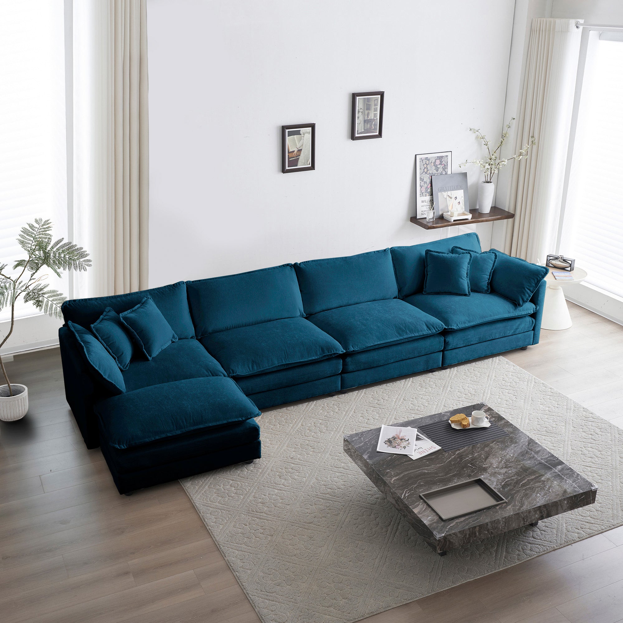 Modular Chenille Sectional Sofa