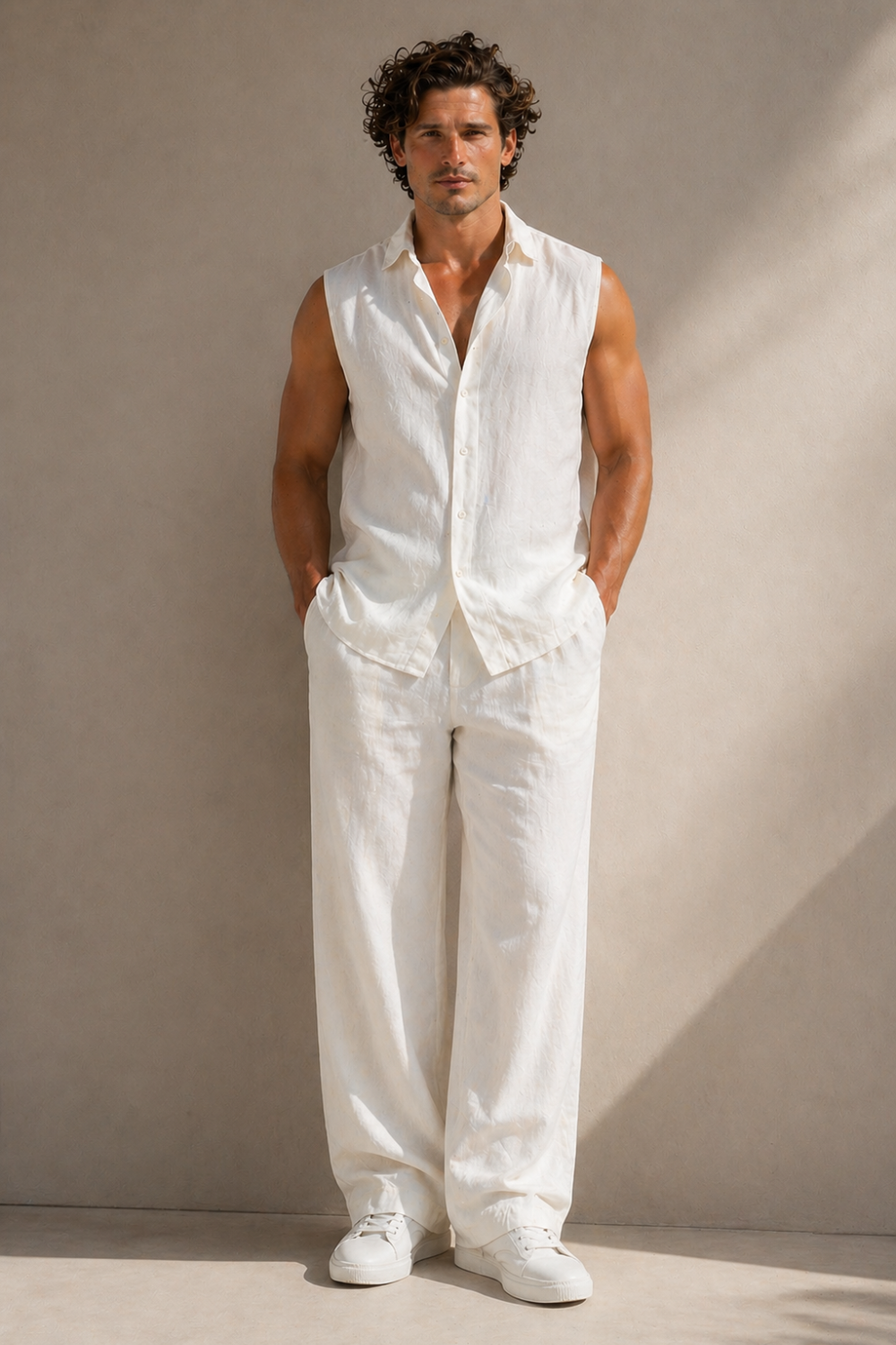 Monaco Linen Set – Off White