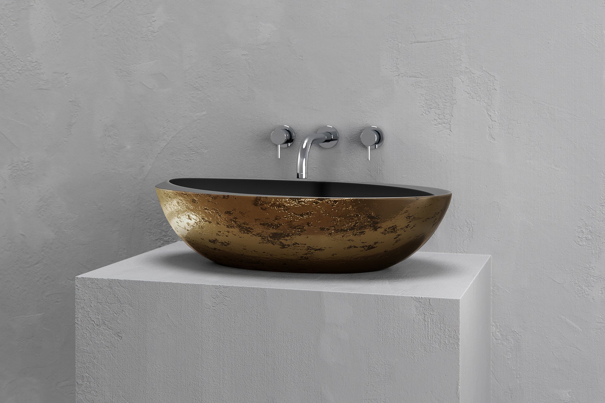 Oval vessel sink