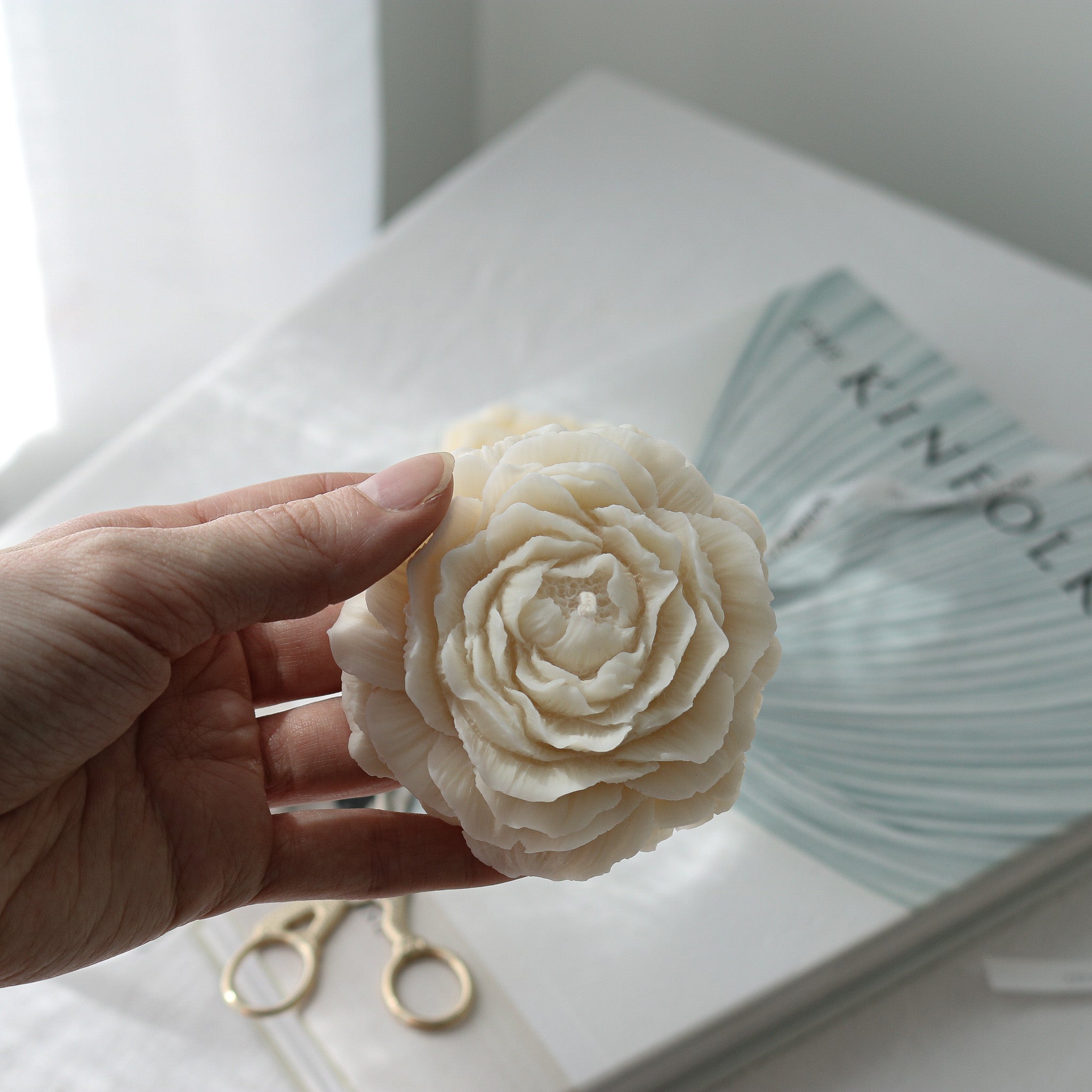 Peony Candles, Flower Decorative Candles