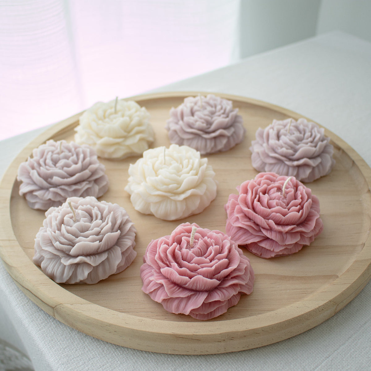 Peony Candles, Flower Decorative Candles