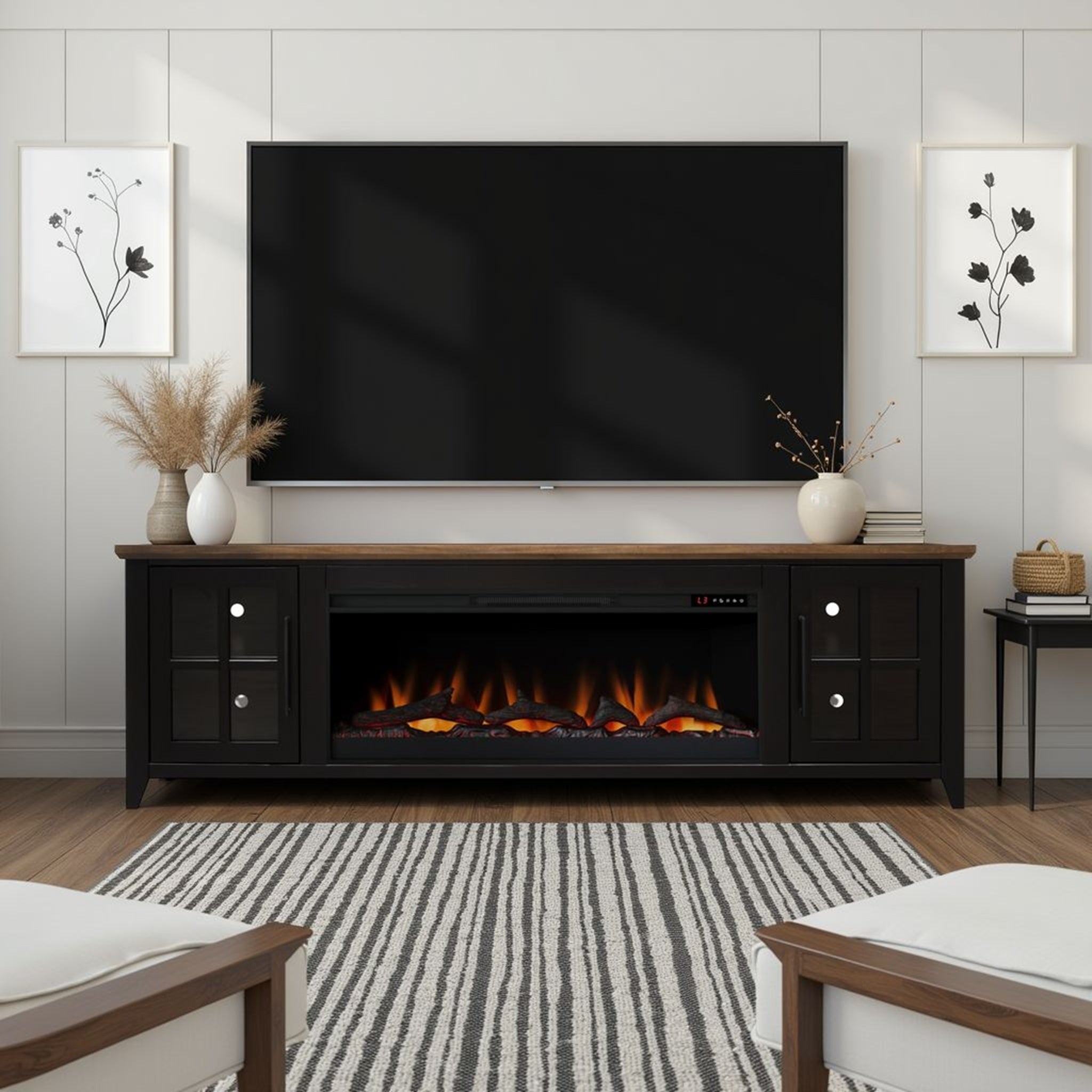 Premium Fireplace TV Console