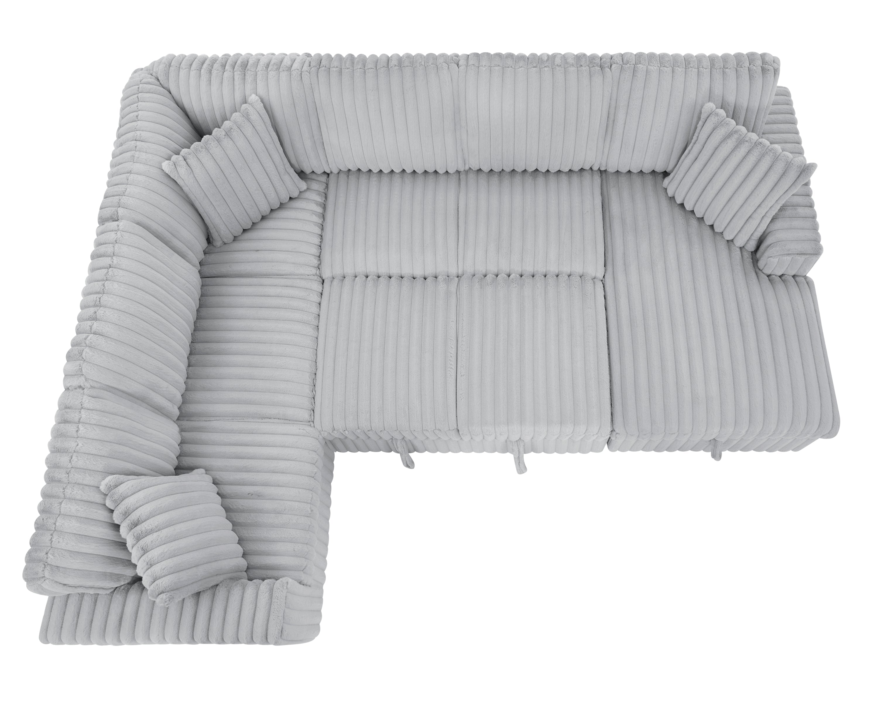Premium Oversized U-Shape Sleeper Sectional Sofa