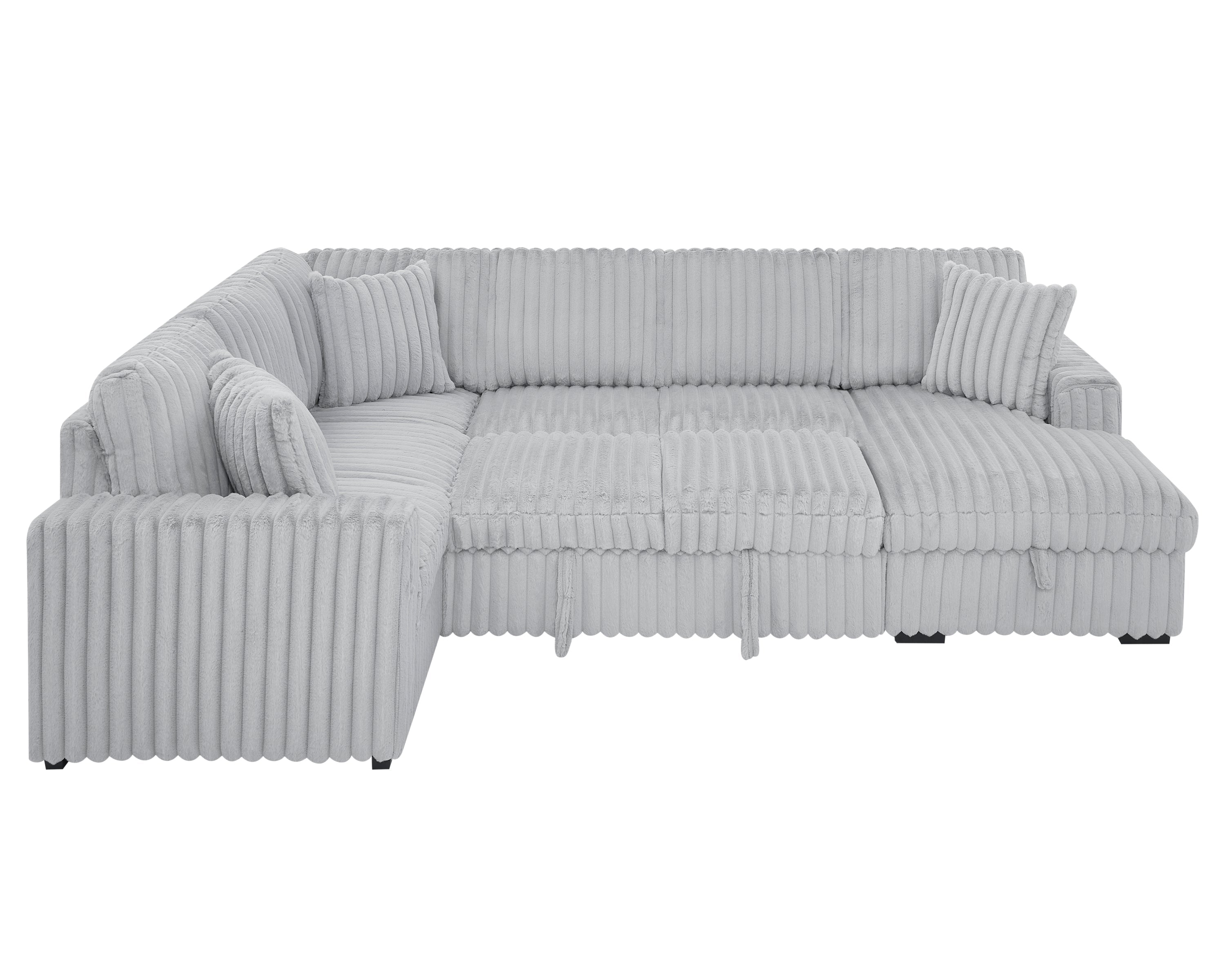 Premium Oversized U-Shape Sleeper Sectional Sofa