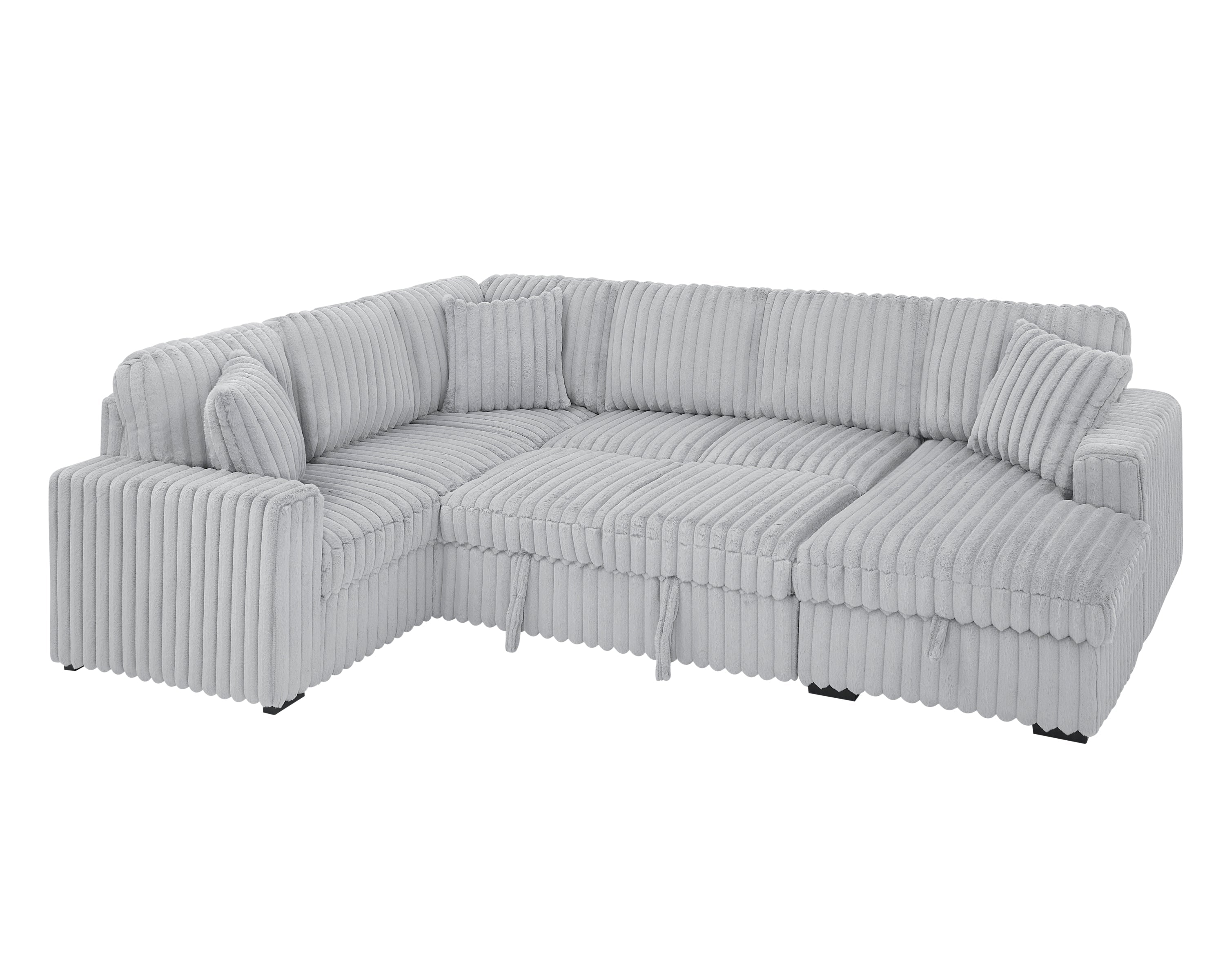 Premium Oversized U-Shape Sleeper Sectional Sofa