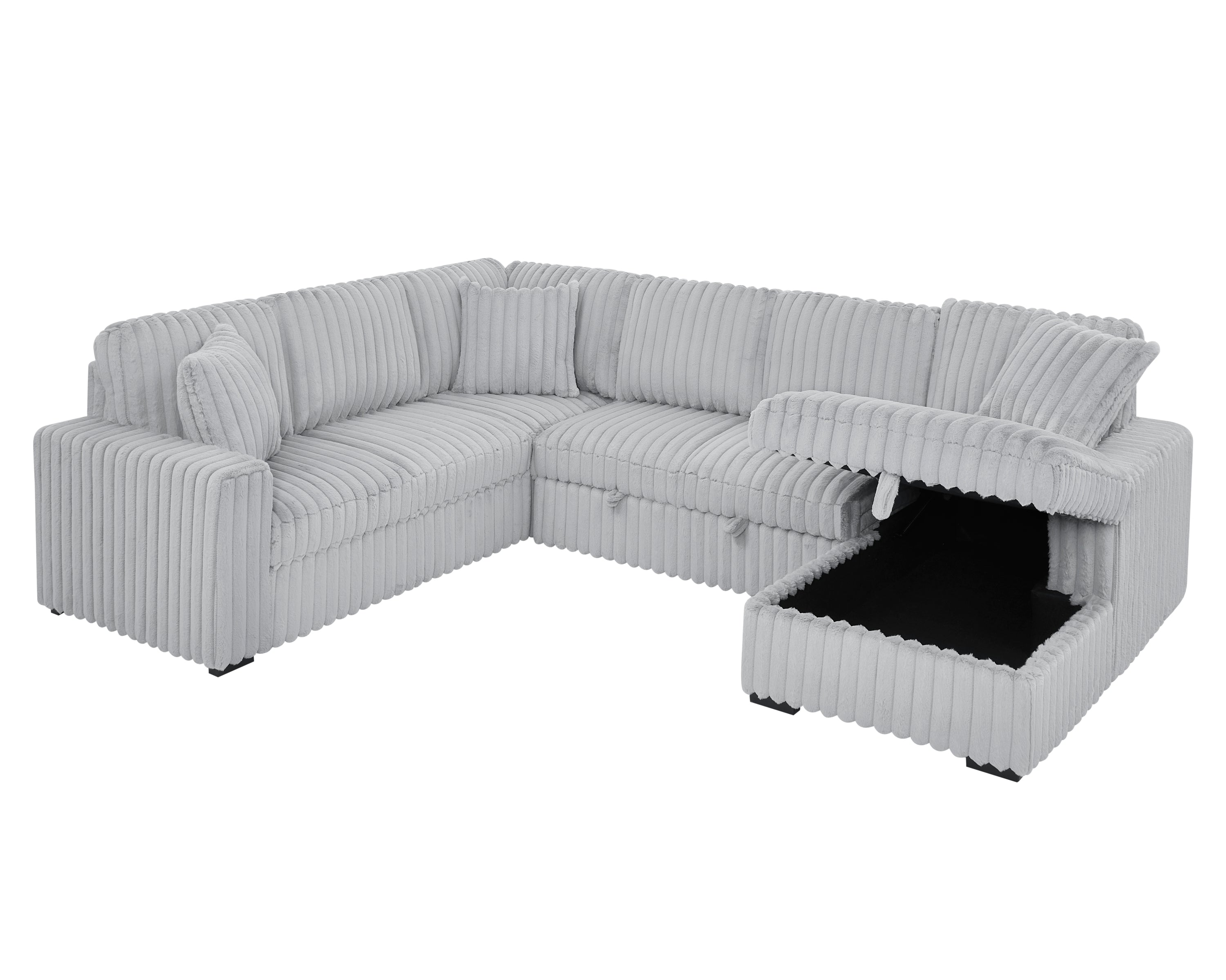 Premium Oversized U-Shape Sleeper Sectional Sofa