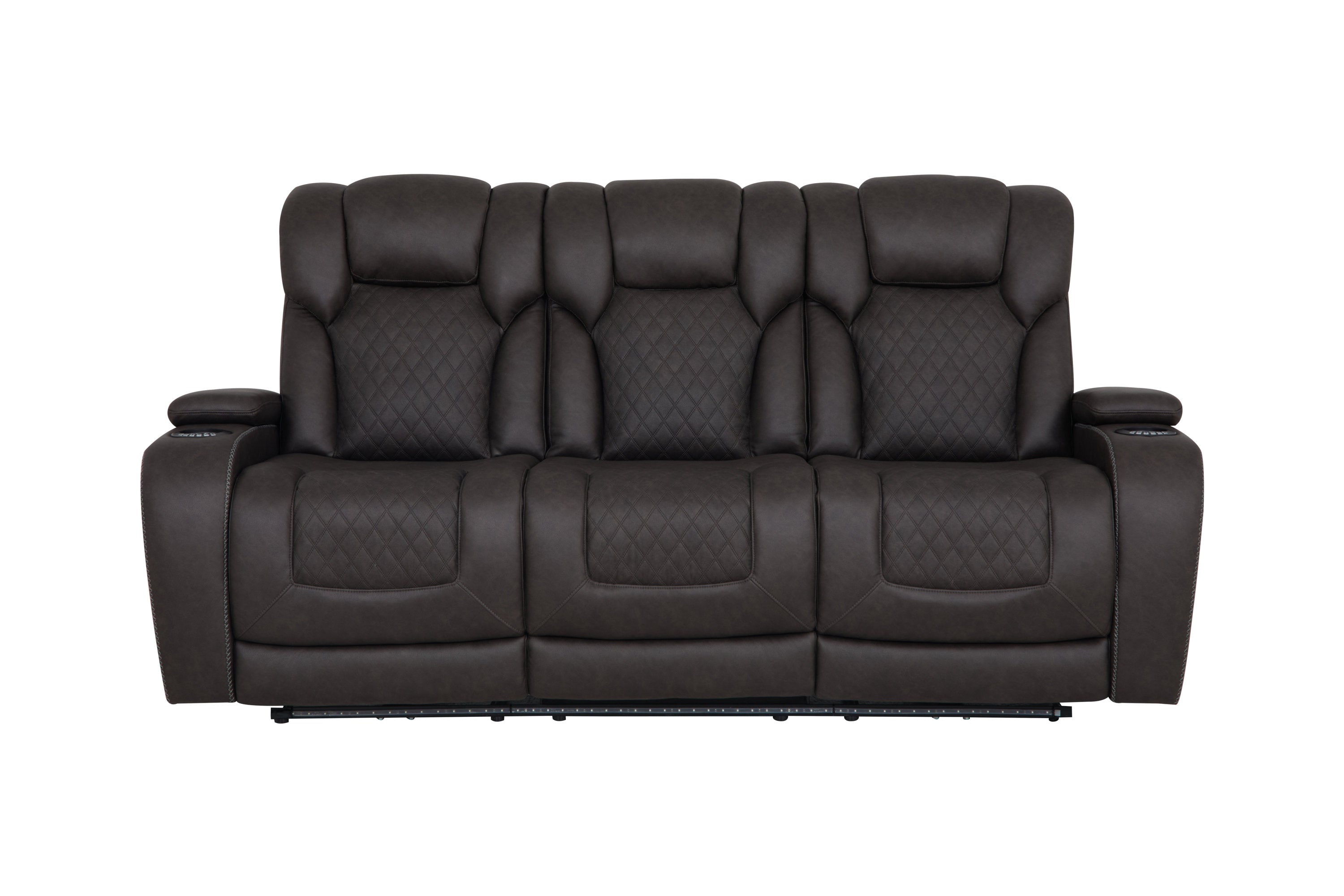 Premium Power Motion Sofa in Dark Gray Microfiber