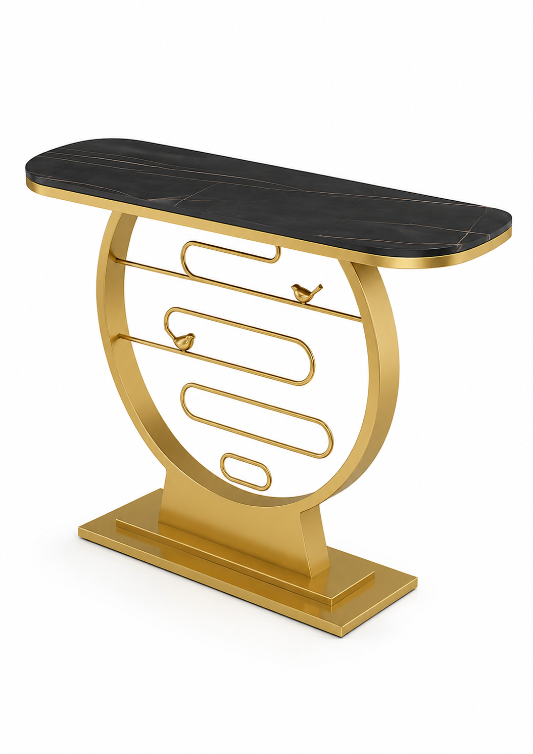 Prestige Harmony Marble & Steel Console