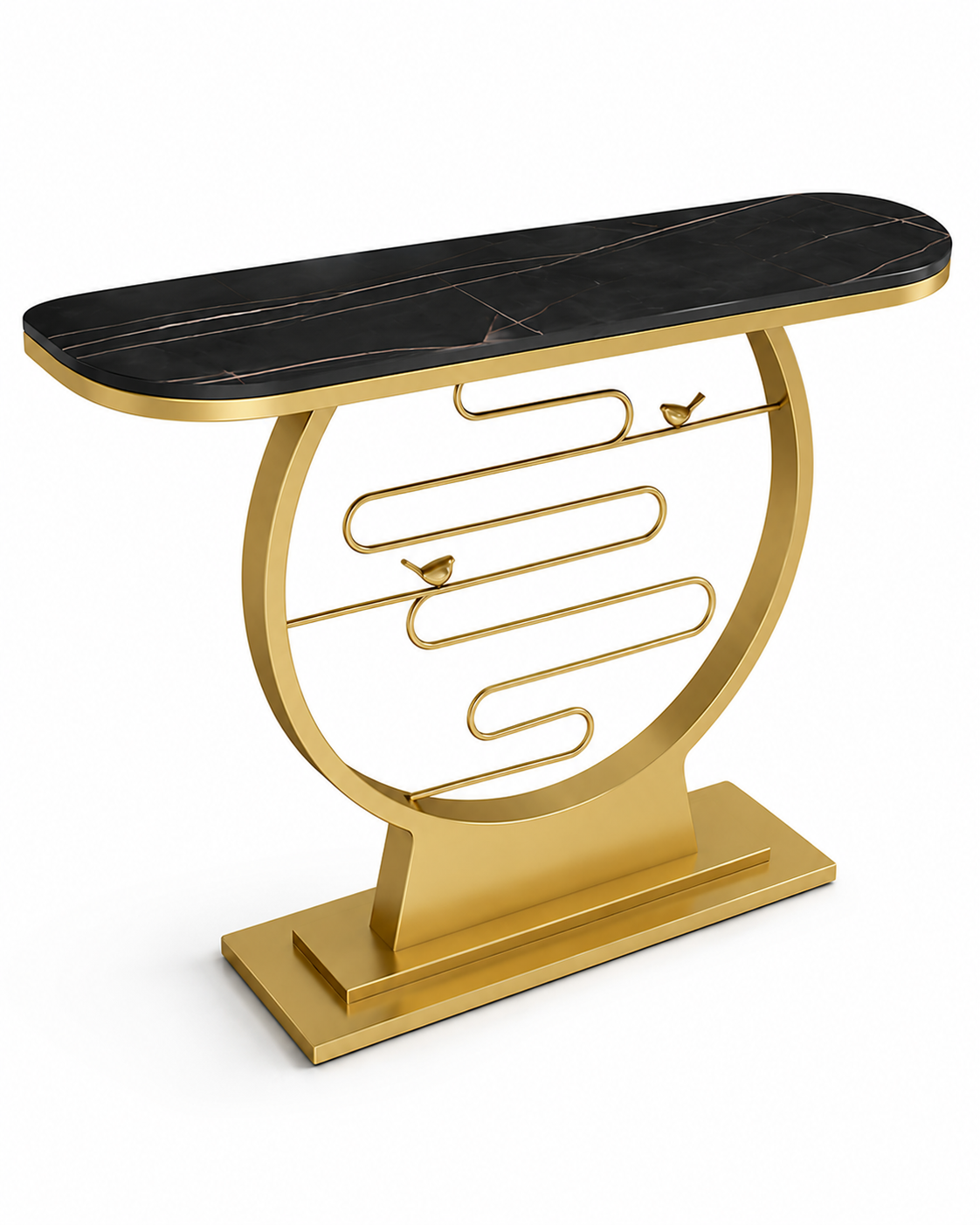 Prestige Harmony Marble & Steel Console