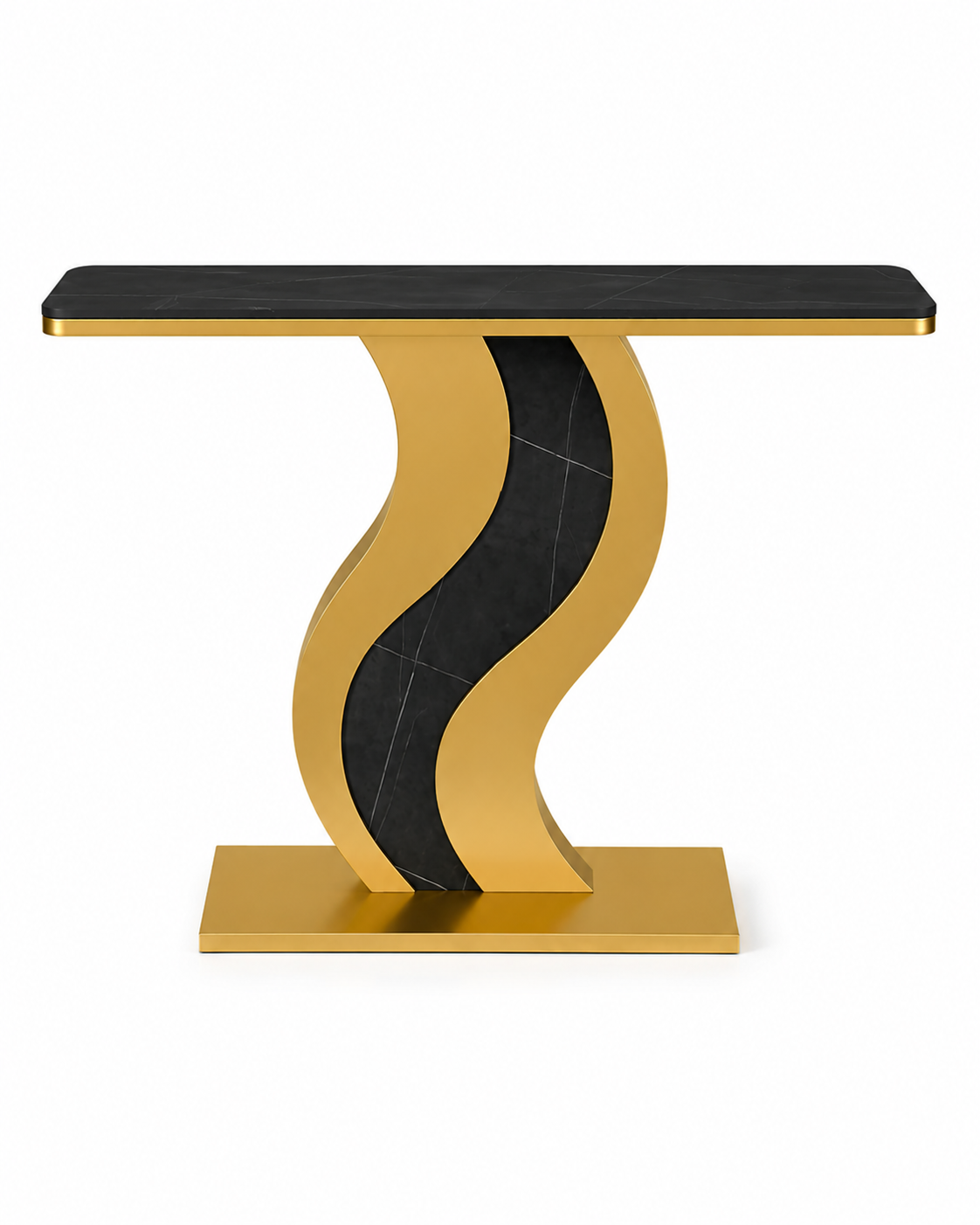 Prestige Wave Marble & Steel Console